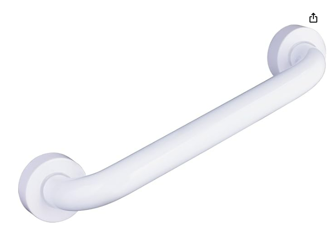 Bathtub Rail High Grade Steel Polished White