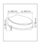 Ridder Toilet Riser Seat 10cm in White