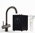 Helena Swan Neck 3-in-1 Boiling Tap Gun Metal