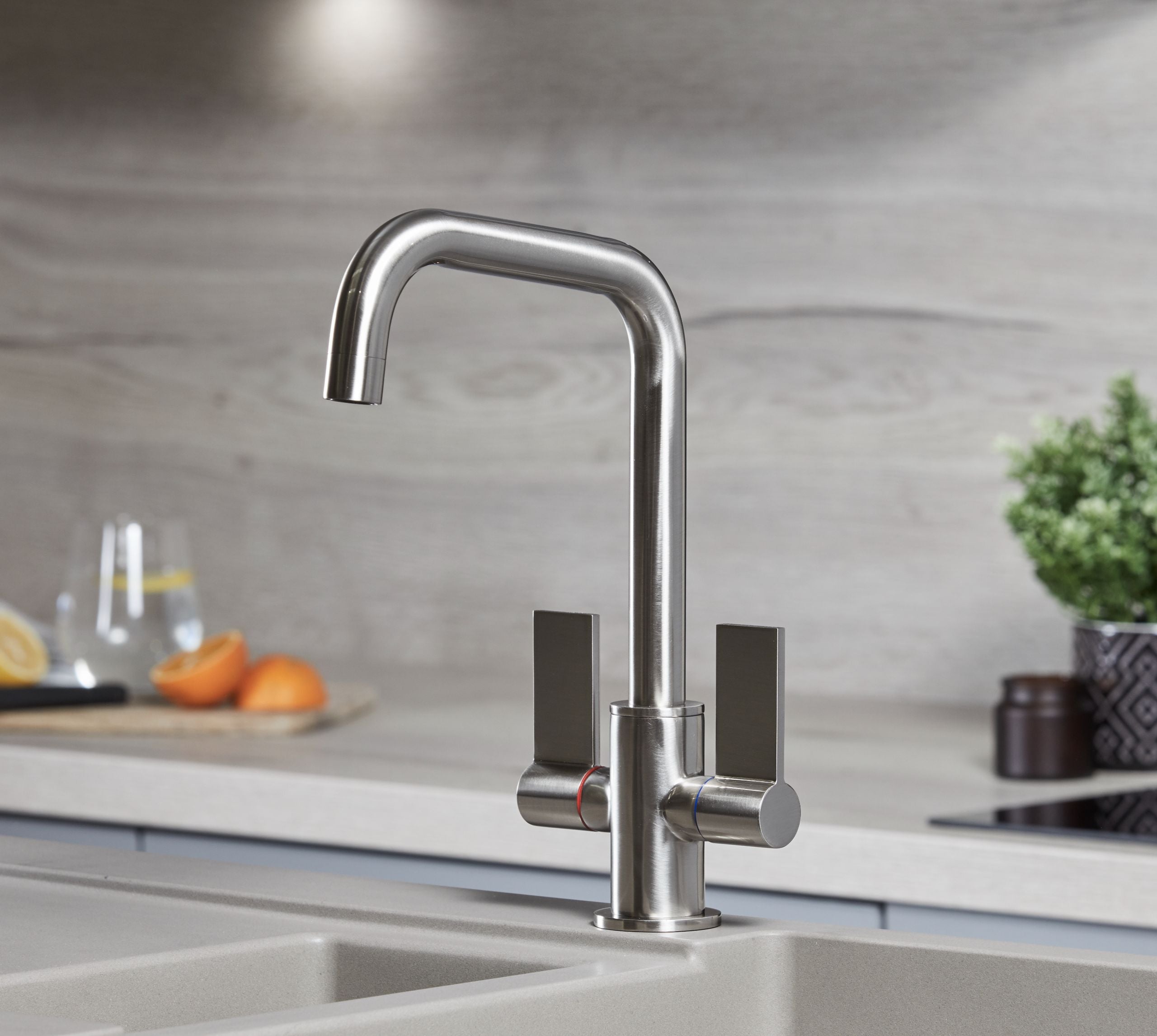Maldron Kitchen Tap Brushed Nickel
