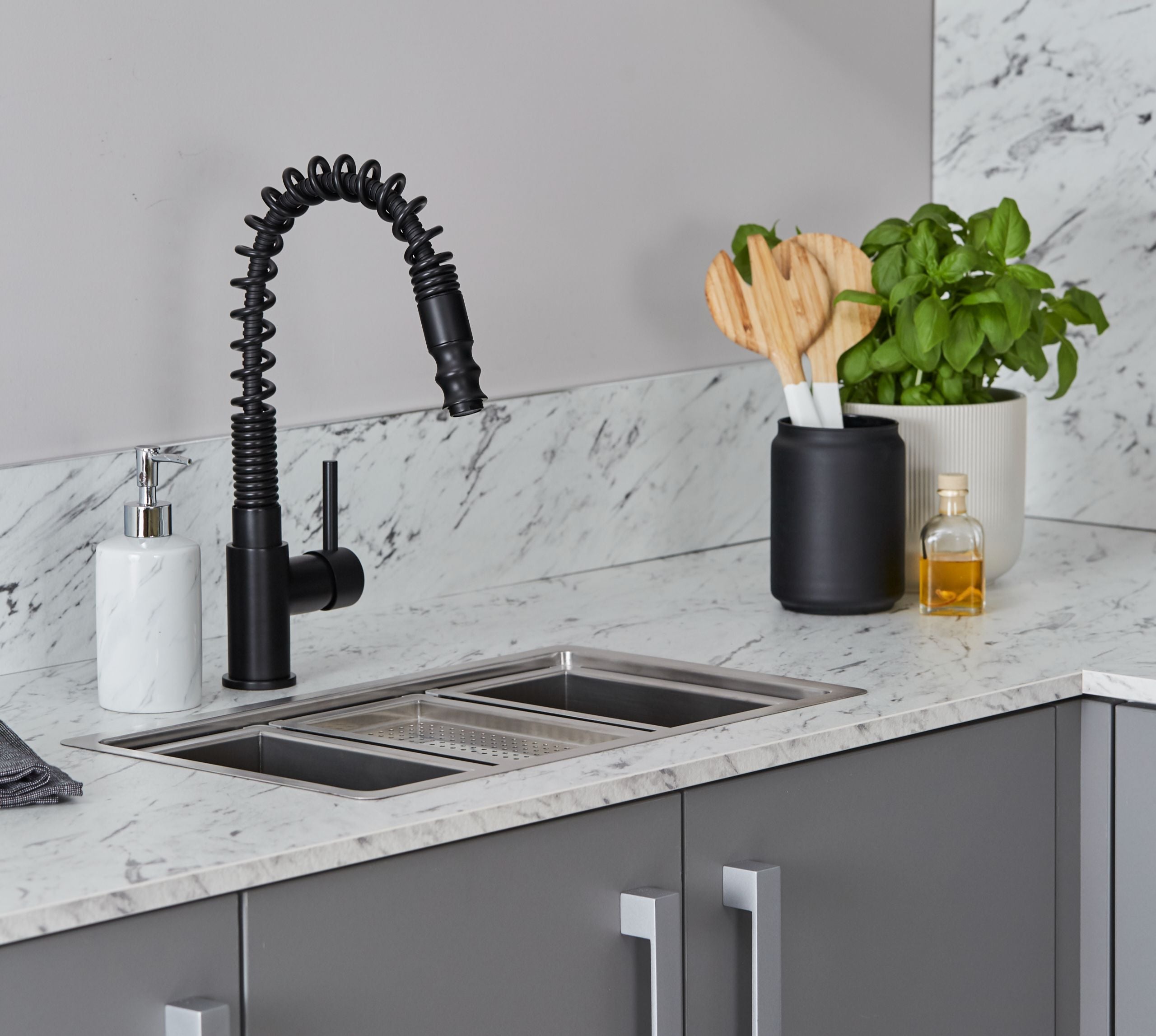 Charlotte Kitchen Tap Matt Black