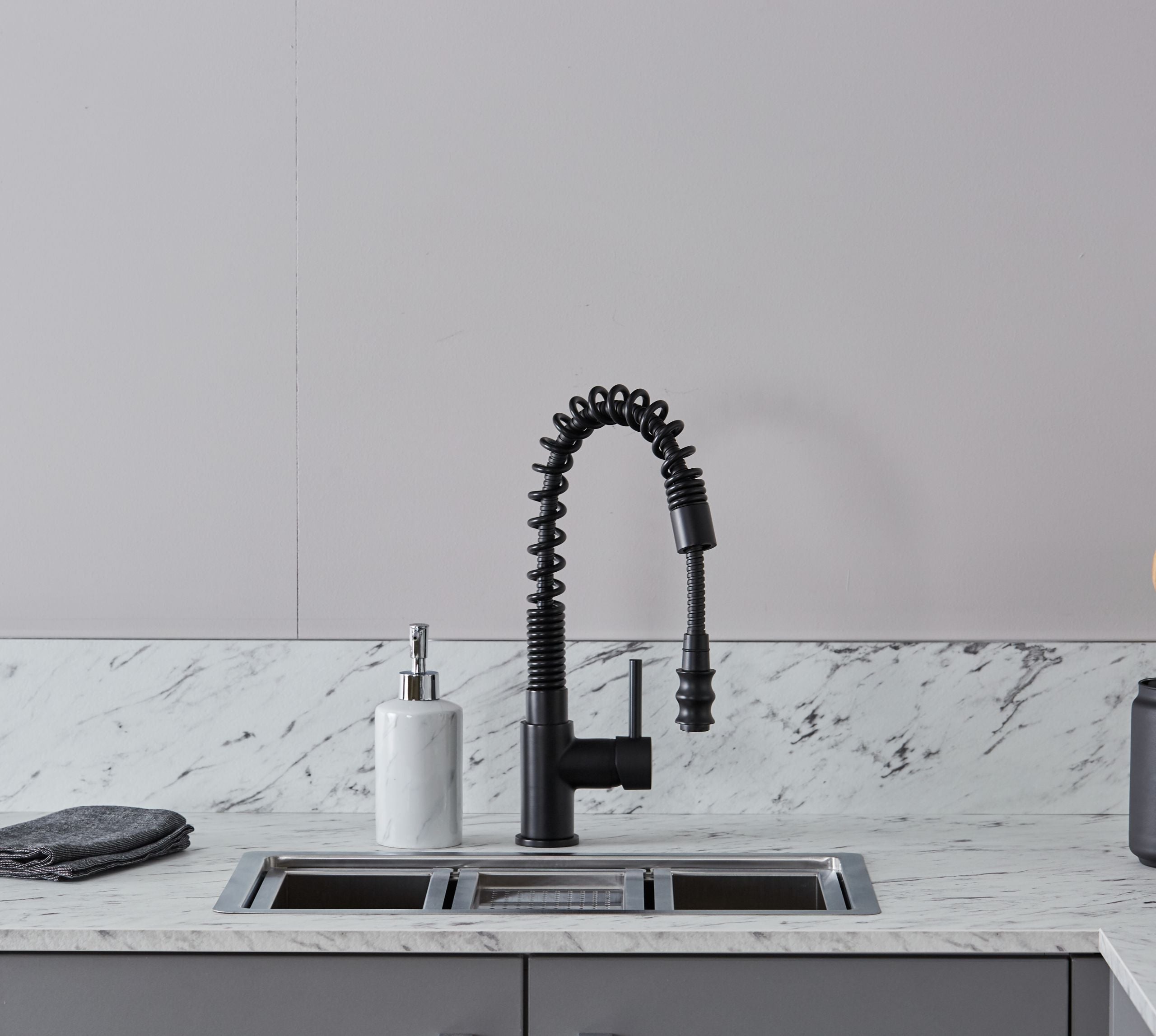 Charlotte Kitchen Tap Matt Black