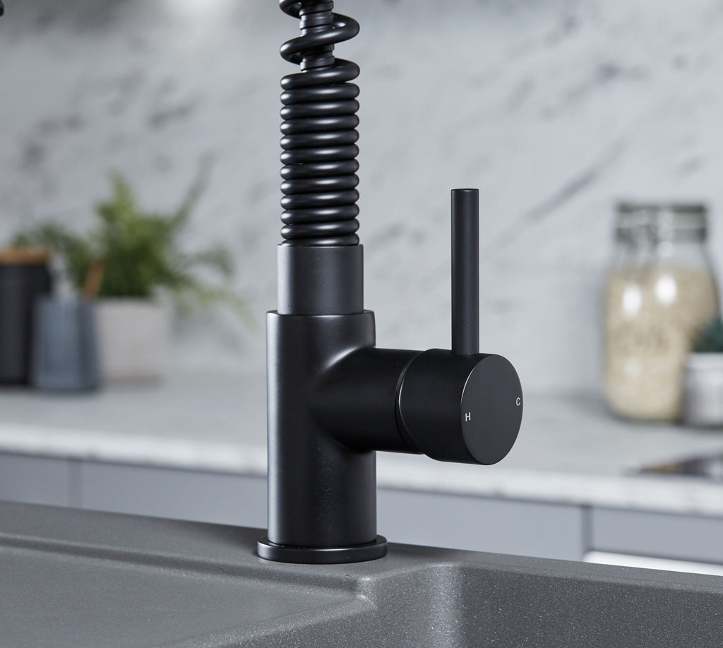 Charlotte Kitchen Tap Matt Black