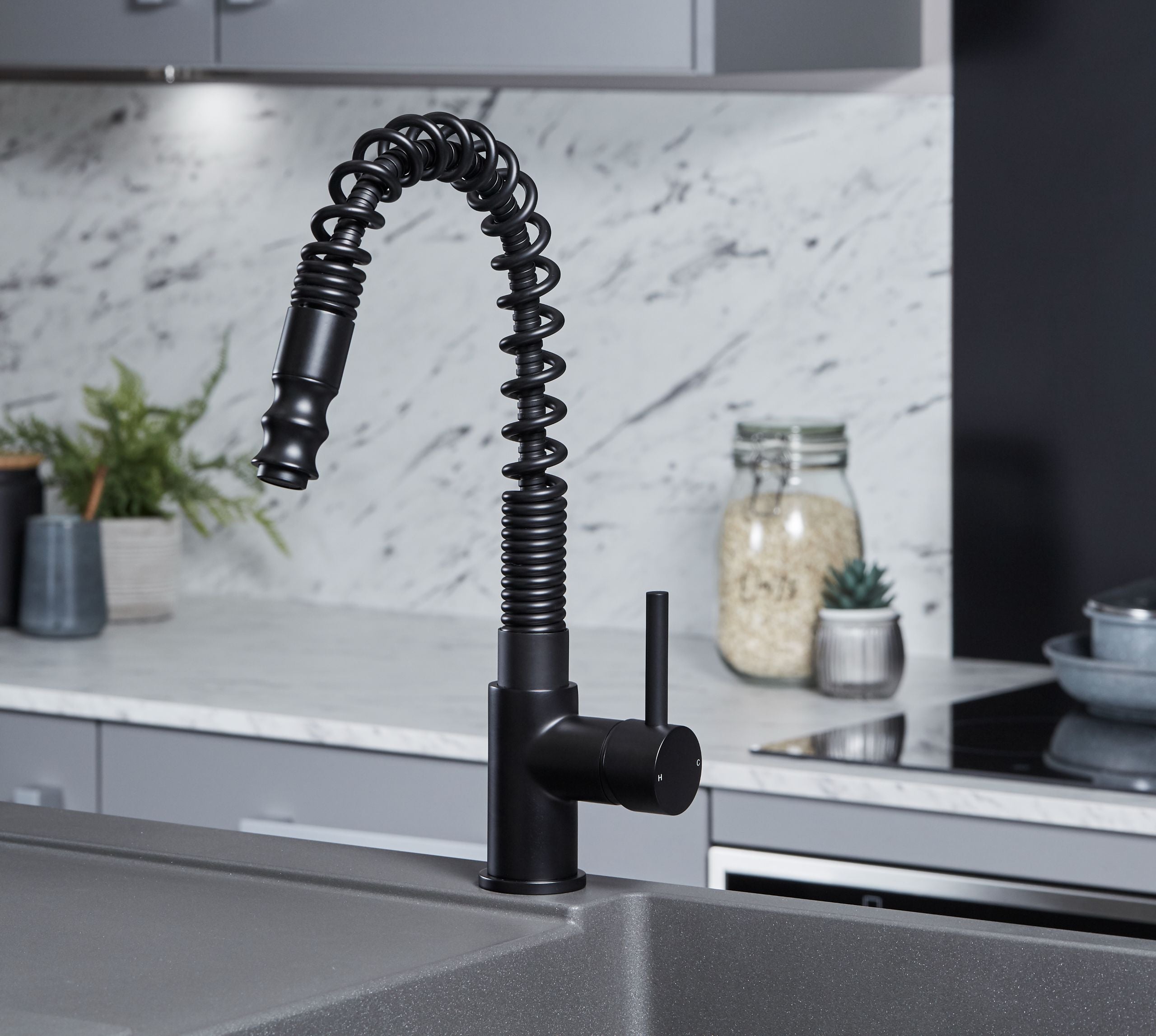 Charlotte Kitchen Tap Matt Black