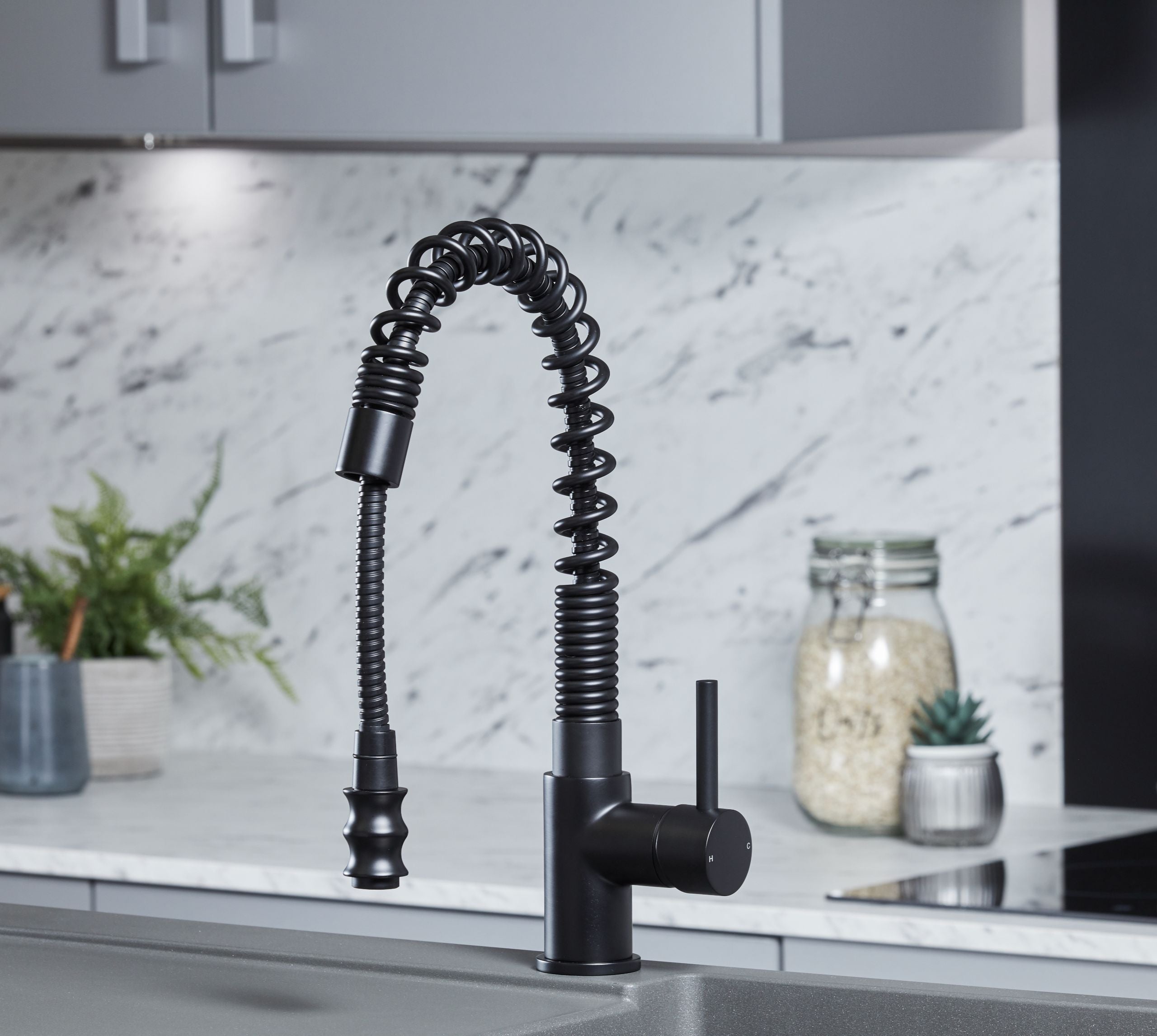 Charlotte Kitchen Tap Matt Black