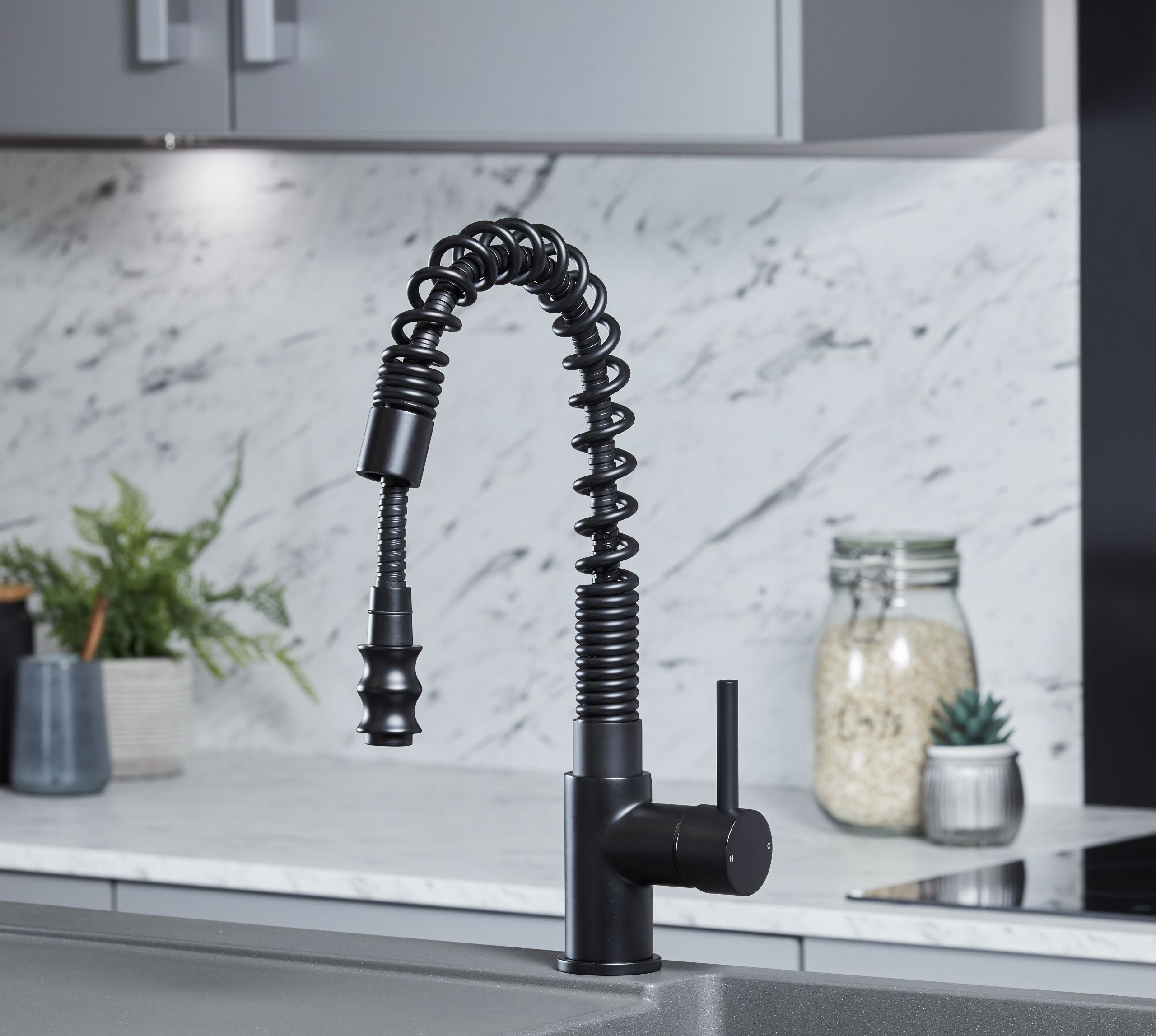 Charlotte Kitchen Tap Matt Black