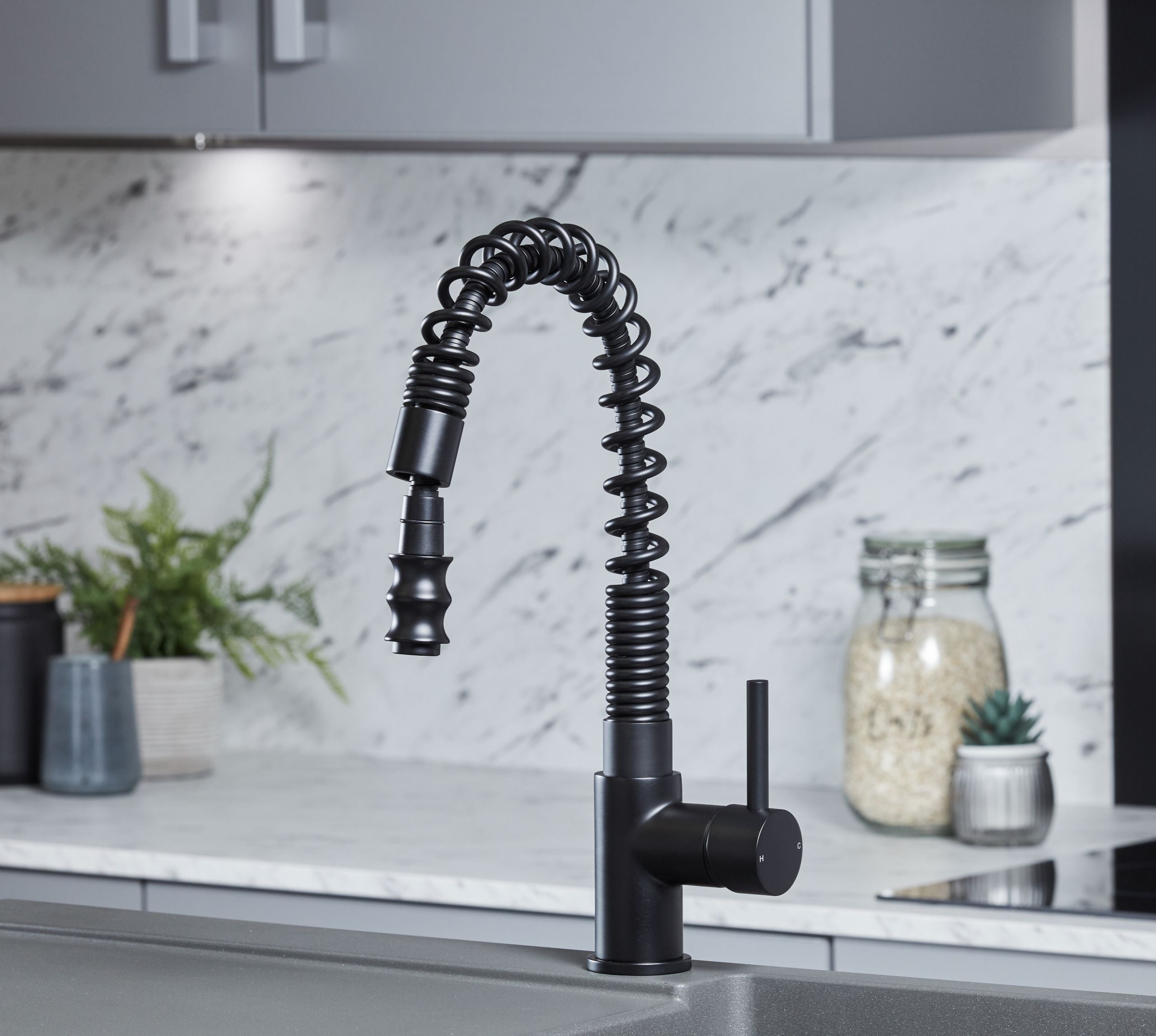 Charlotte Kitchen Tap Matt Black