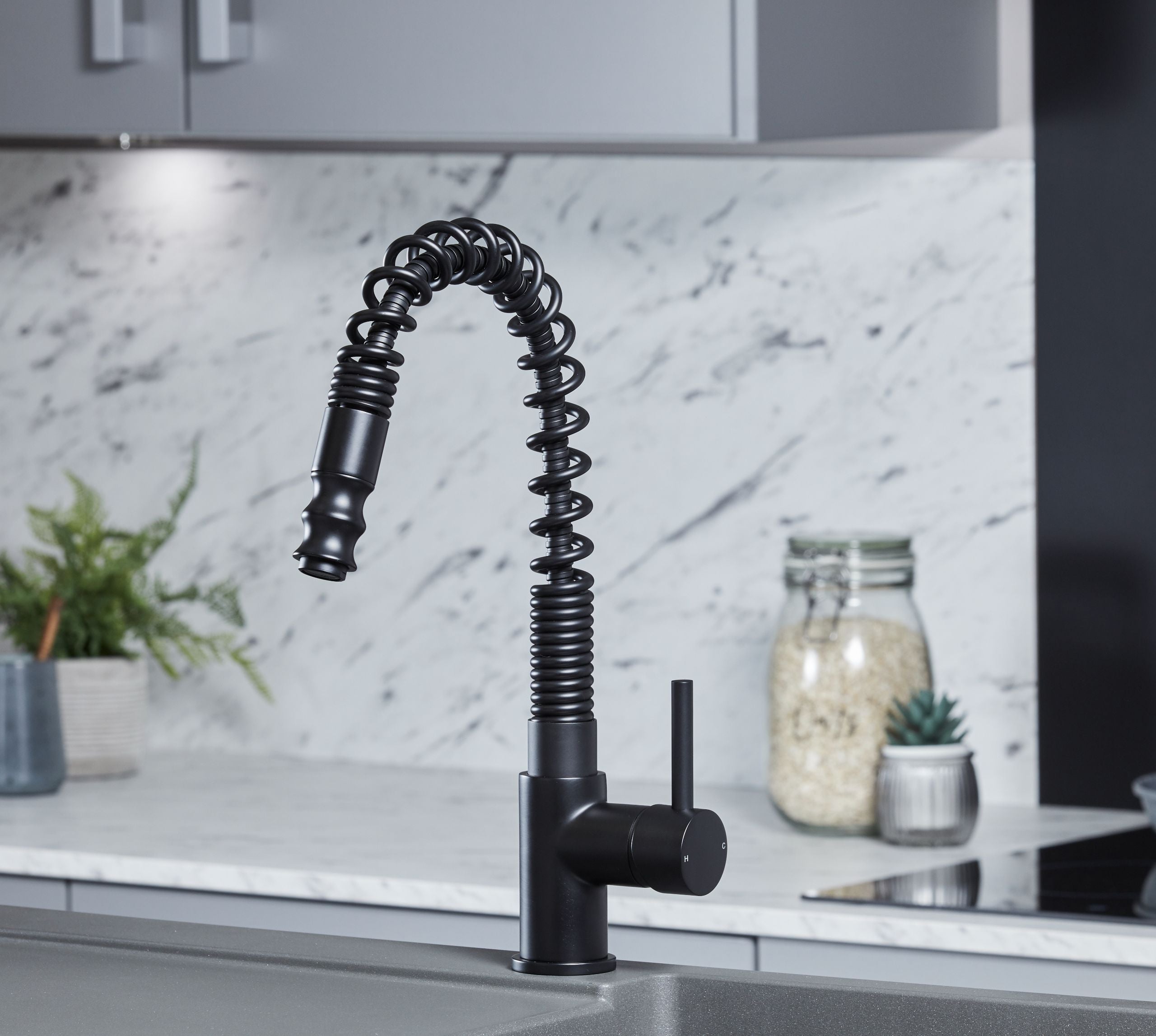 Charlotte Kitchen Tap Matt Black