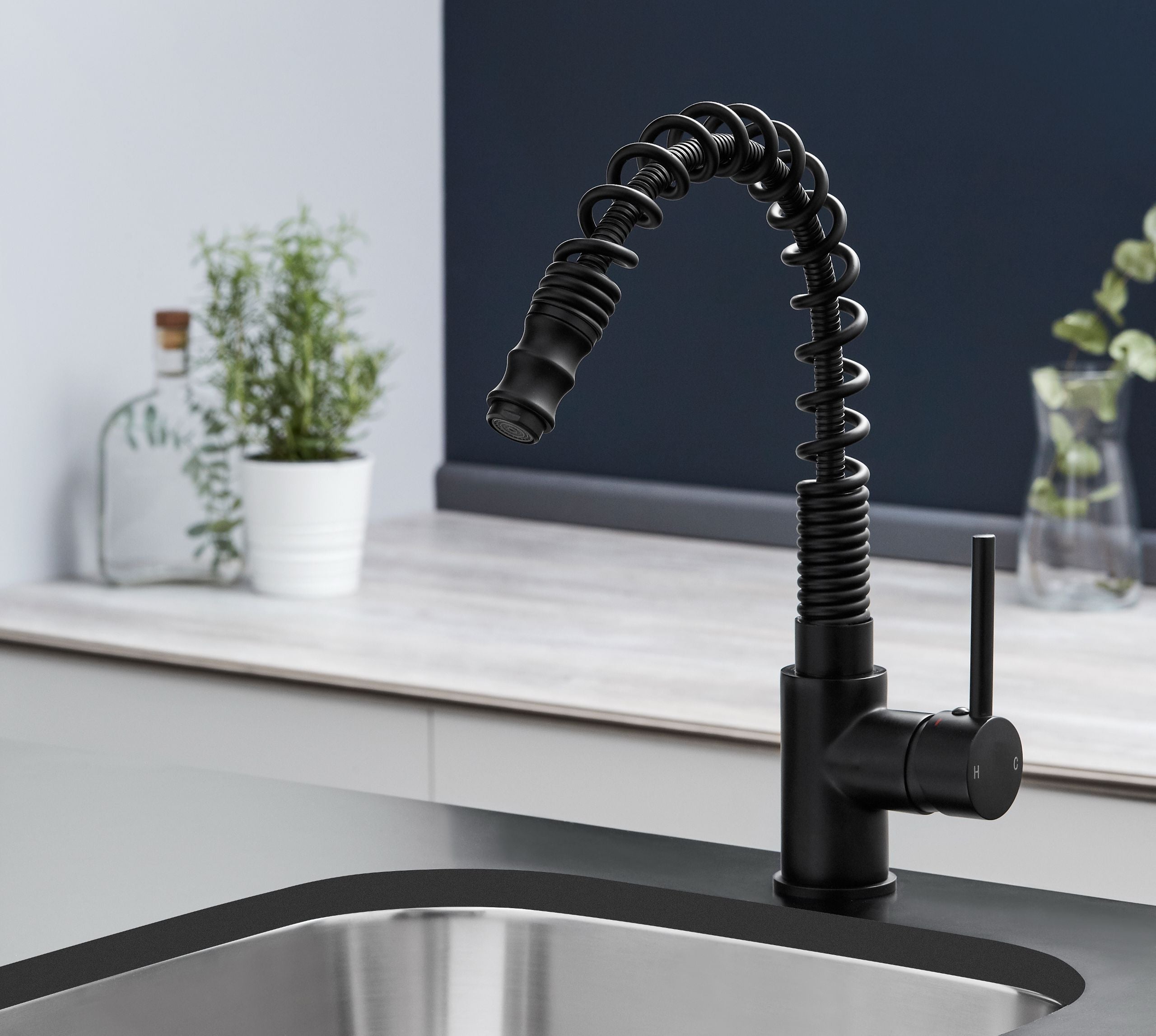 Charlotte Kitchen Tap Matt Black