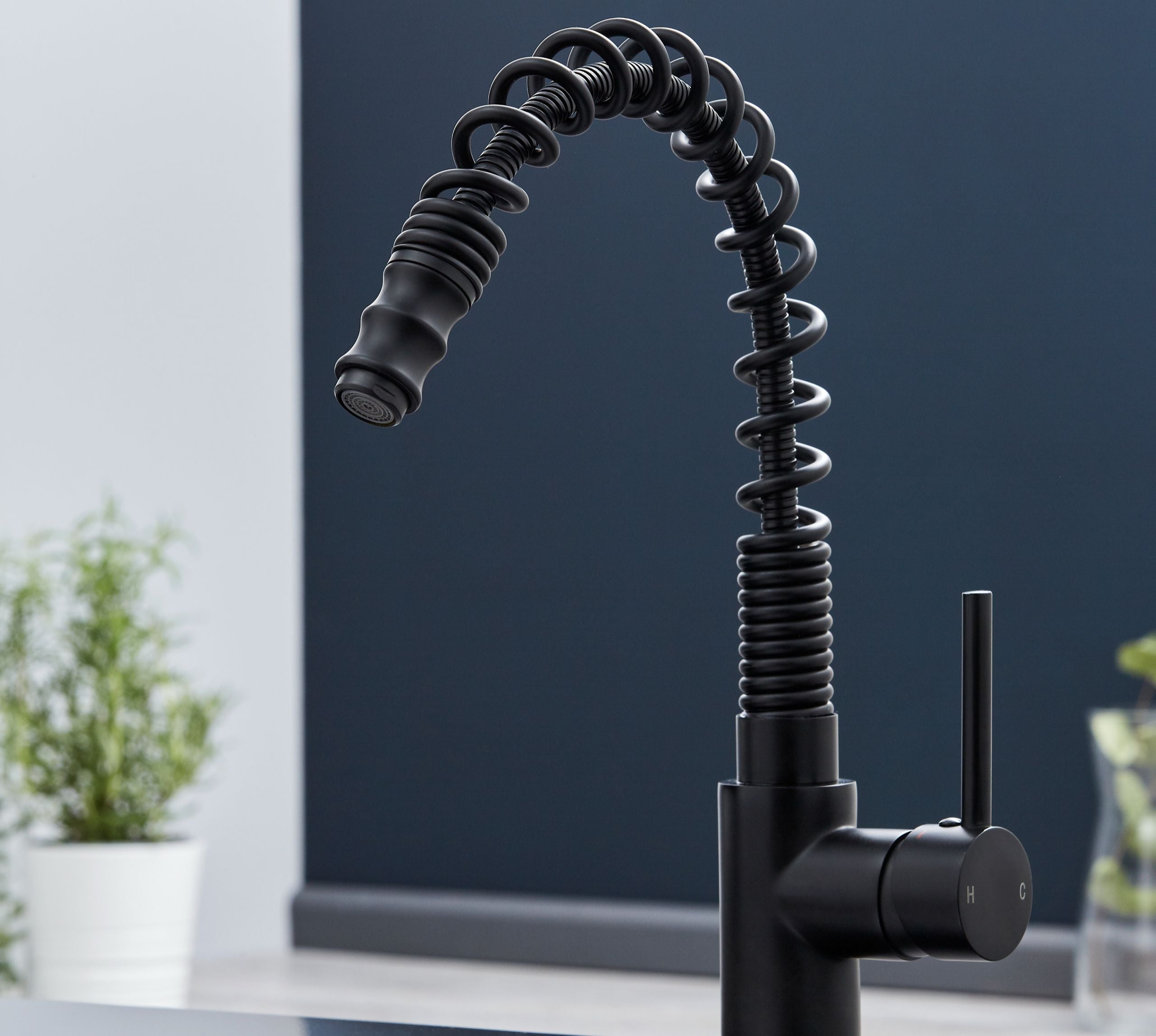 Charlotte Kitchen Tap Matt Black