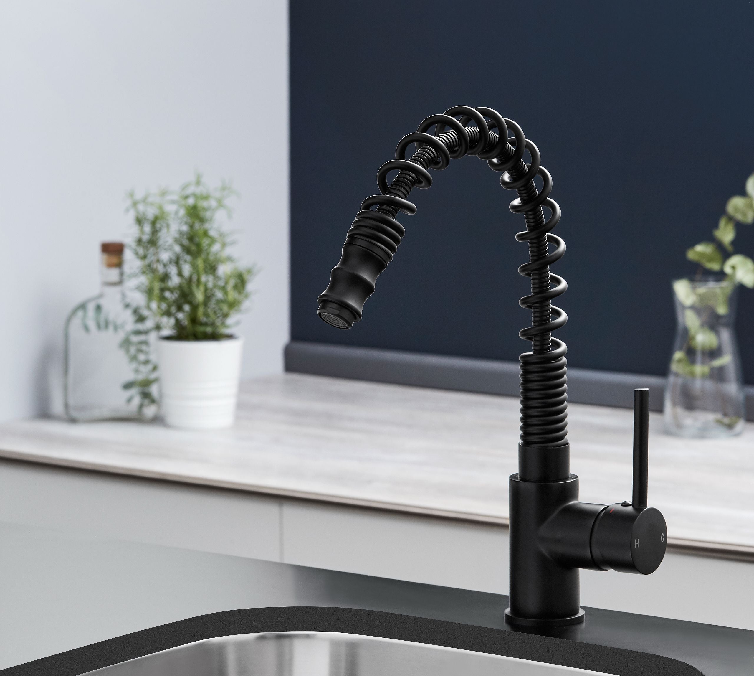 Charlotte Kitchen Tap Matt Black