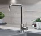 Geardine D Shape Kitchen Tap Brushed Nickel