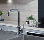 Geardine D Shape Kitchen Tap Chrome