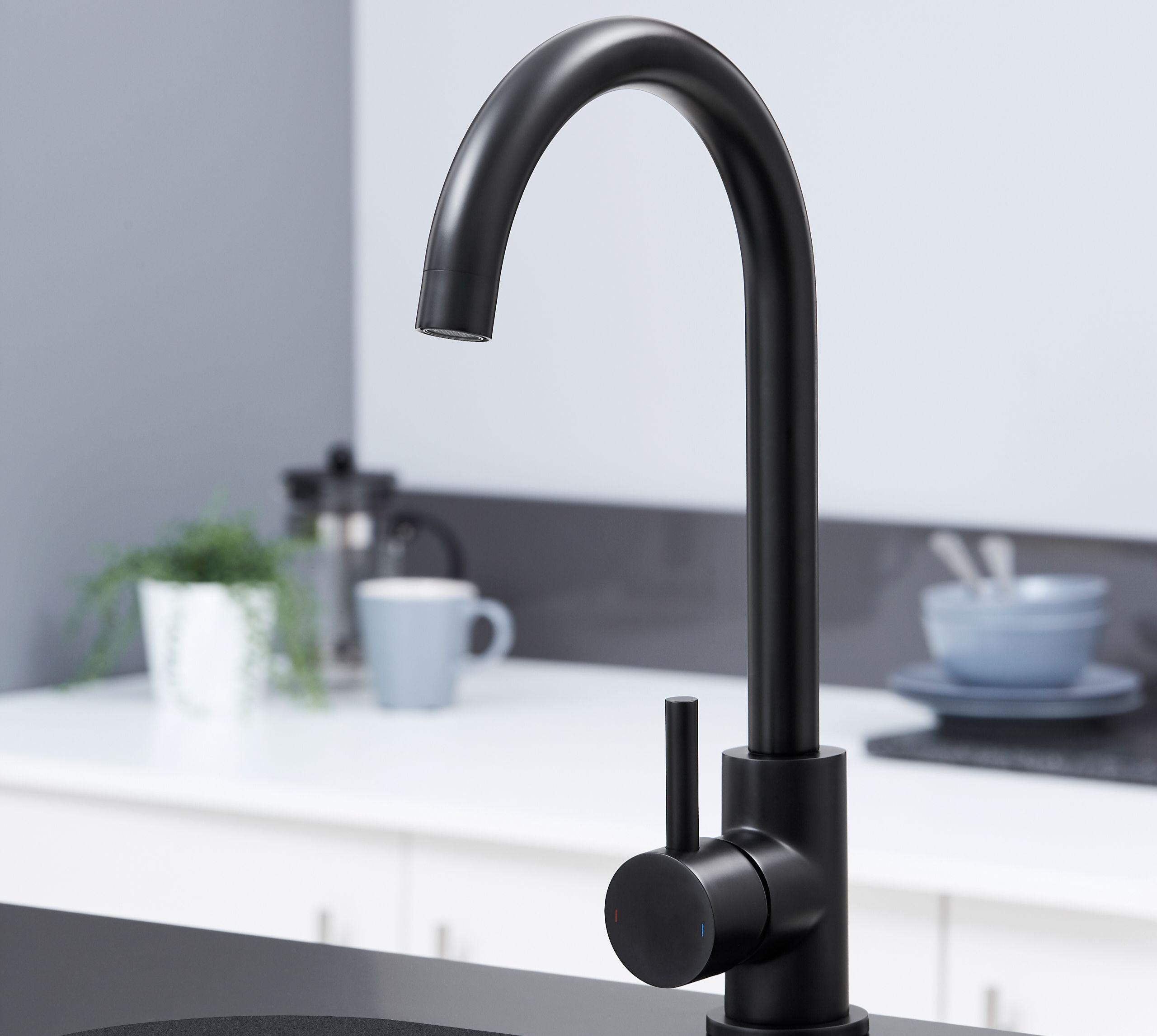 Geardine Kitchen Tap Matt Black