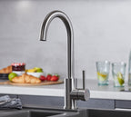 Geardine Kitchen Tap Brushed Nickel