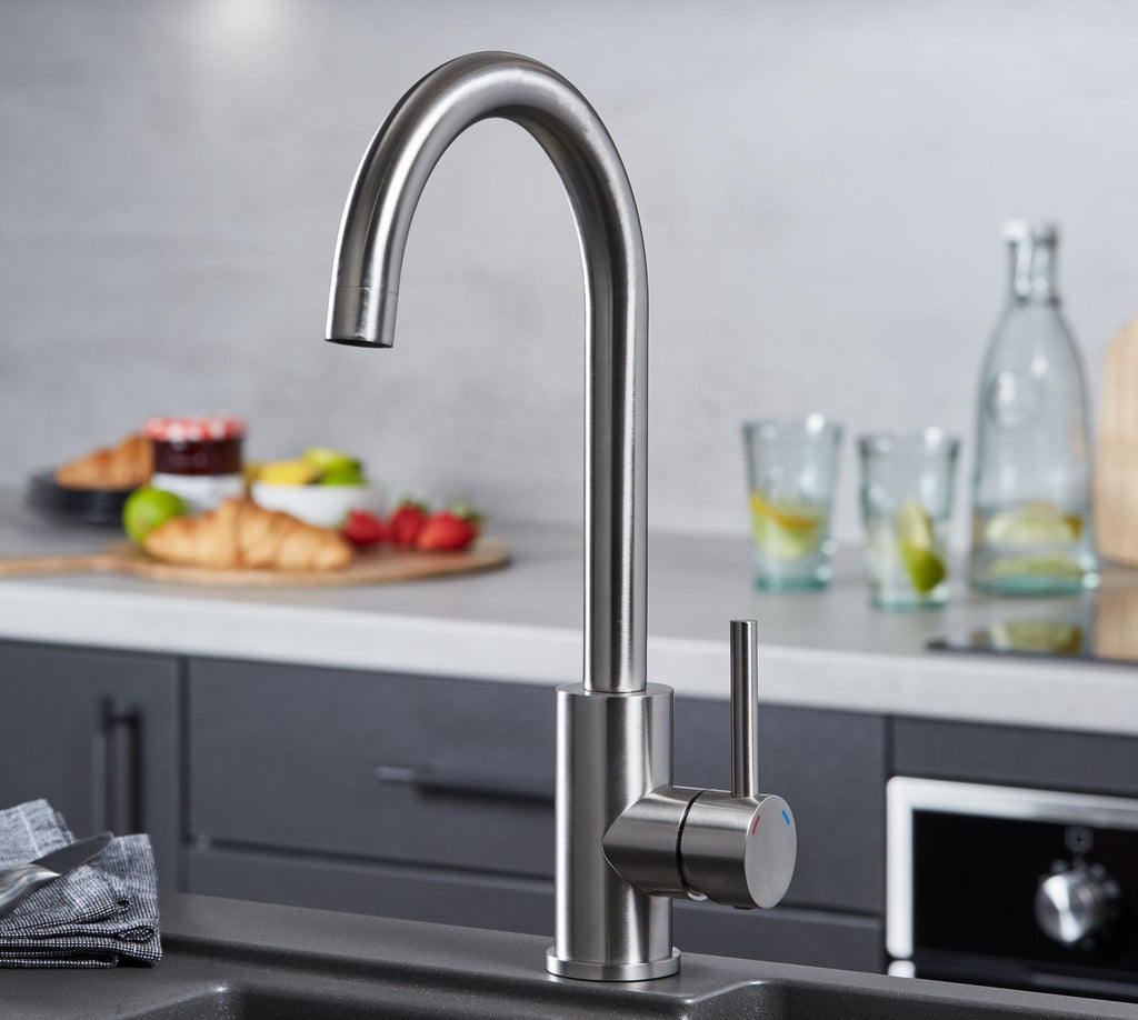 Geardine Kitchen Tap Brushed Nickel