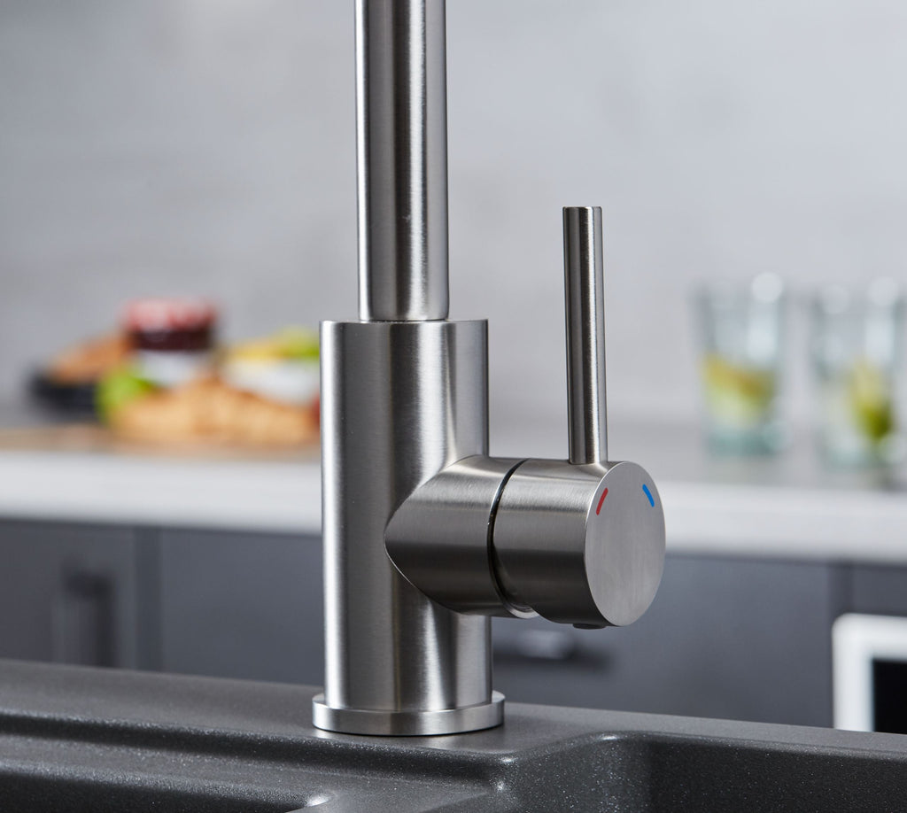 Geardine Kitchen Tap Brushed Nickel