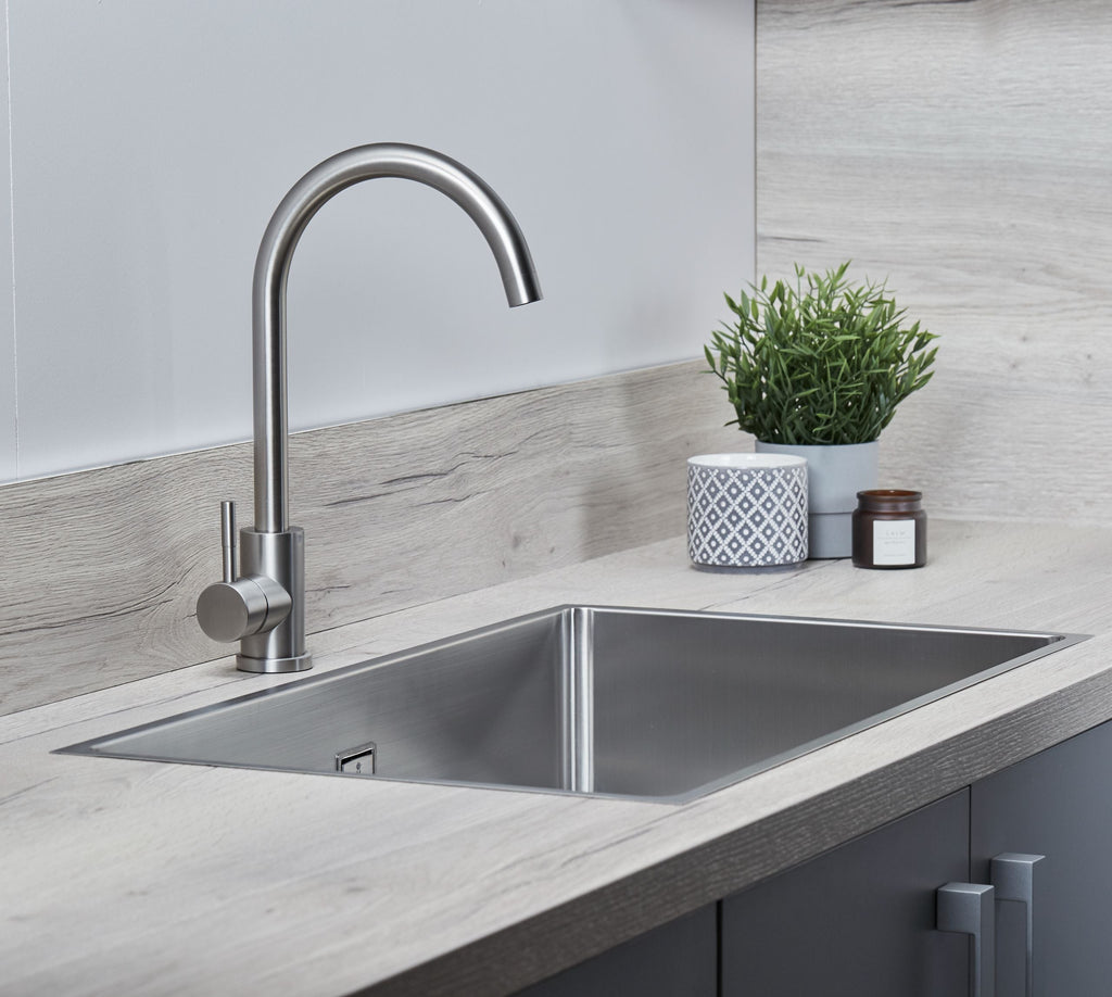 Geardine Kitchen Tap Brushed Nickel