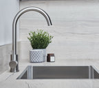 Geardine Kitchen Tap Brushed Nickel