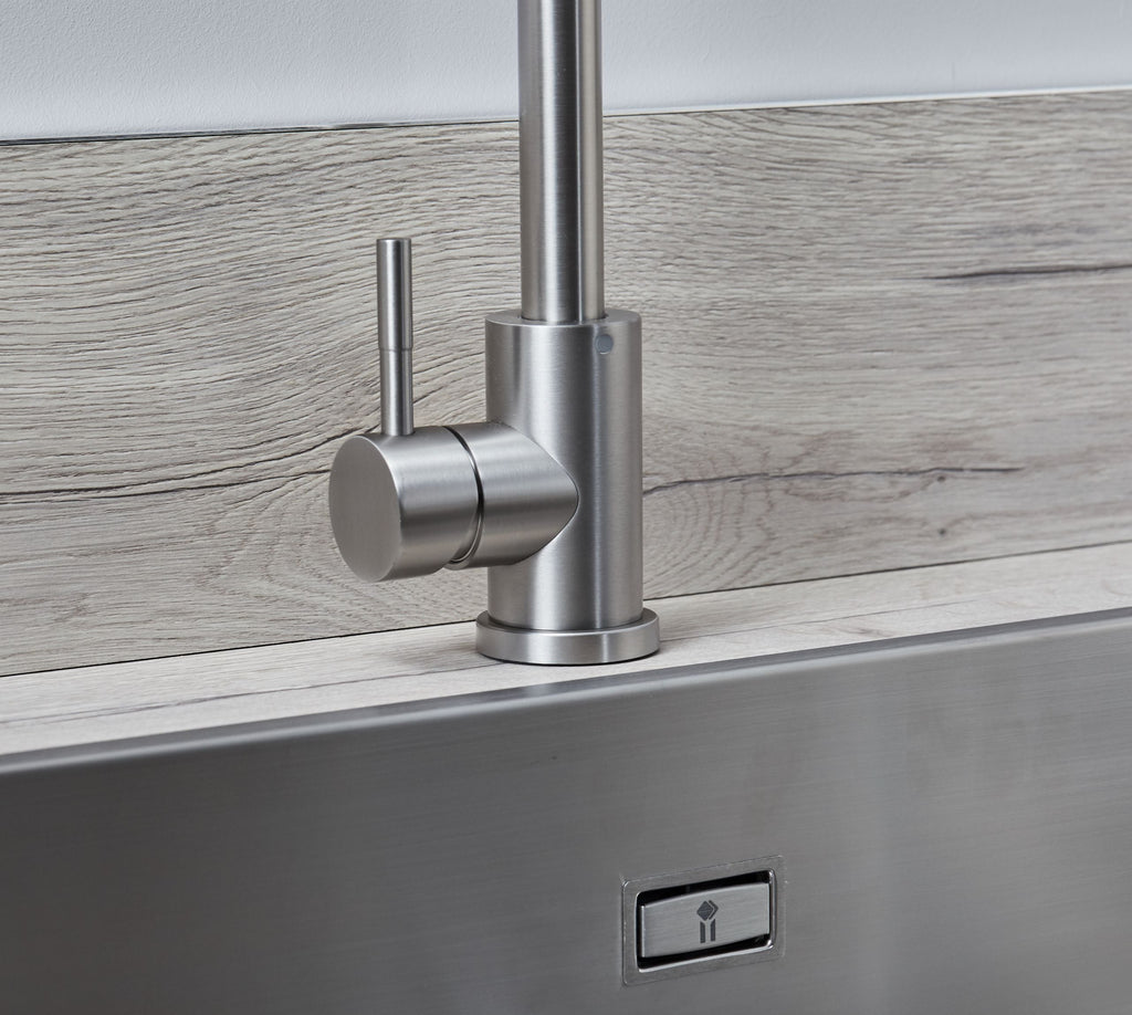 Geardine Kitchen Tap Brushed Nickel