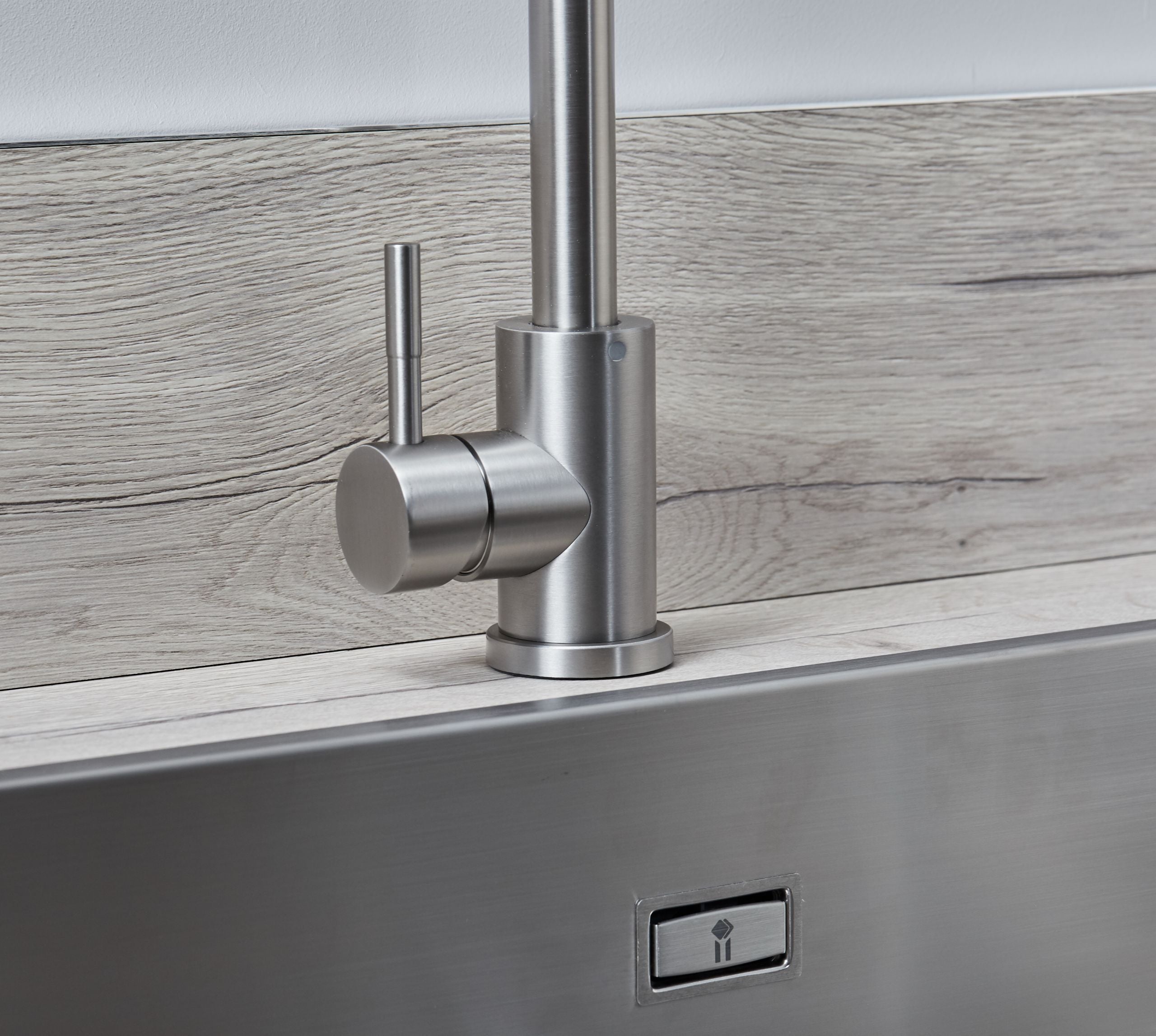 Geardine Kitchen Tap Brushed Nickel