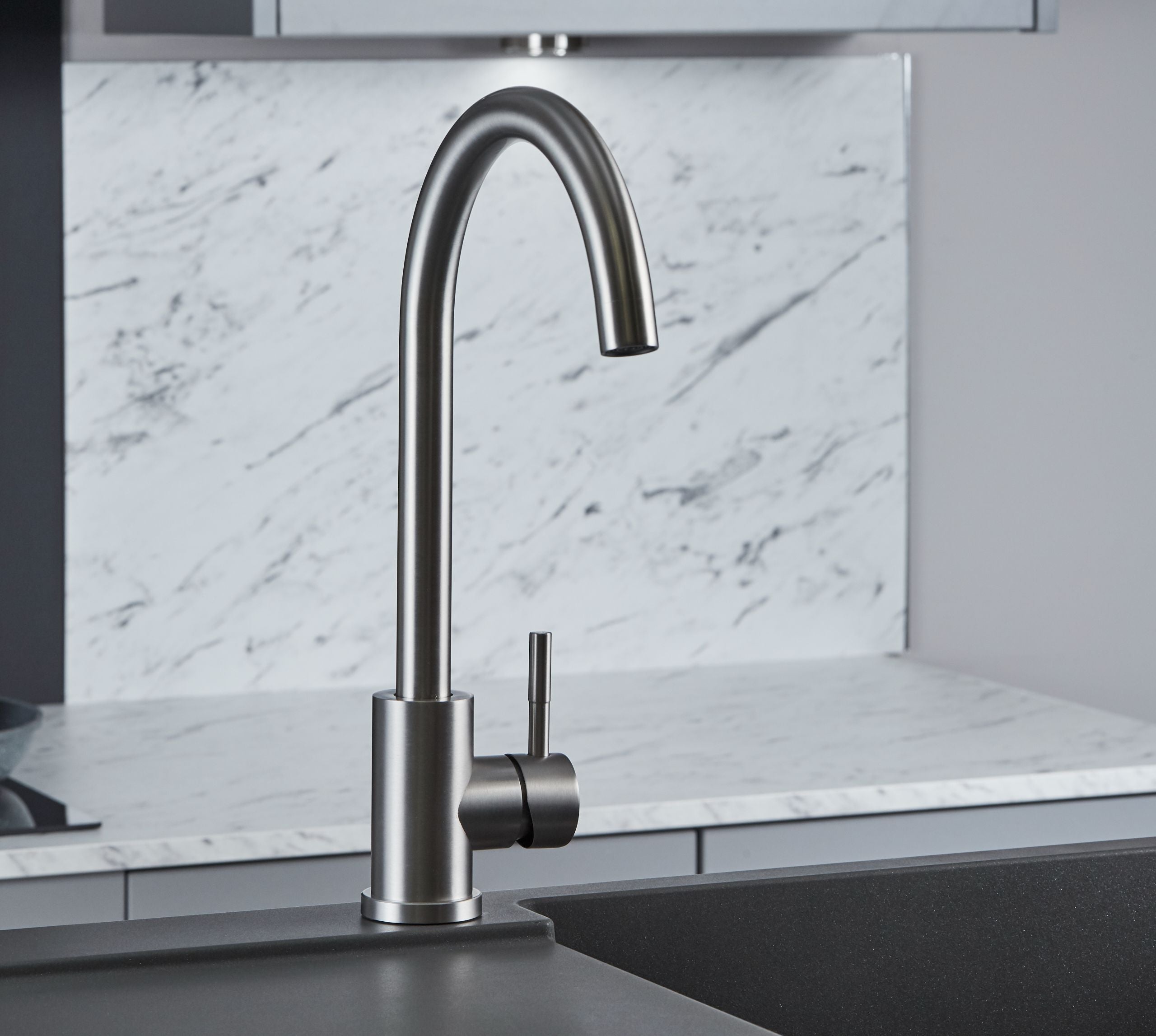 Geardine Kitchen Tap Brushed Nickel