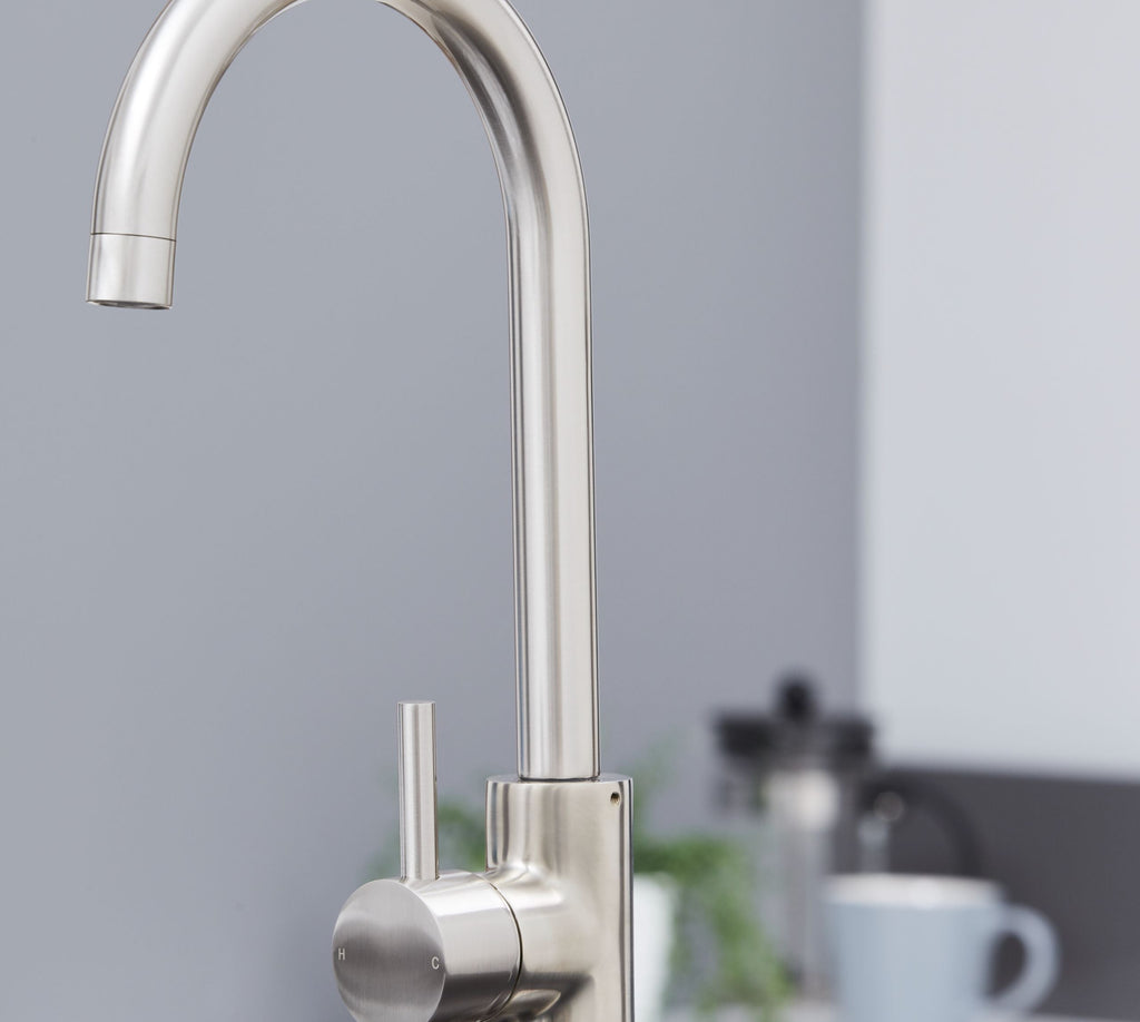 Geardine Kitchen Tap Brushed Nickel