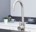 Geardine Kitchen Tap Brushed Nickel