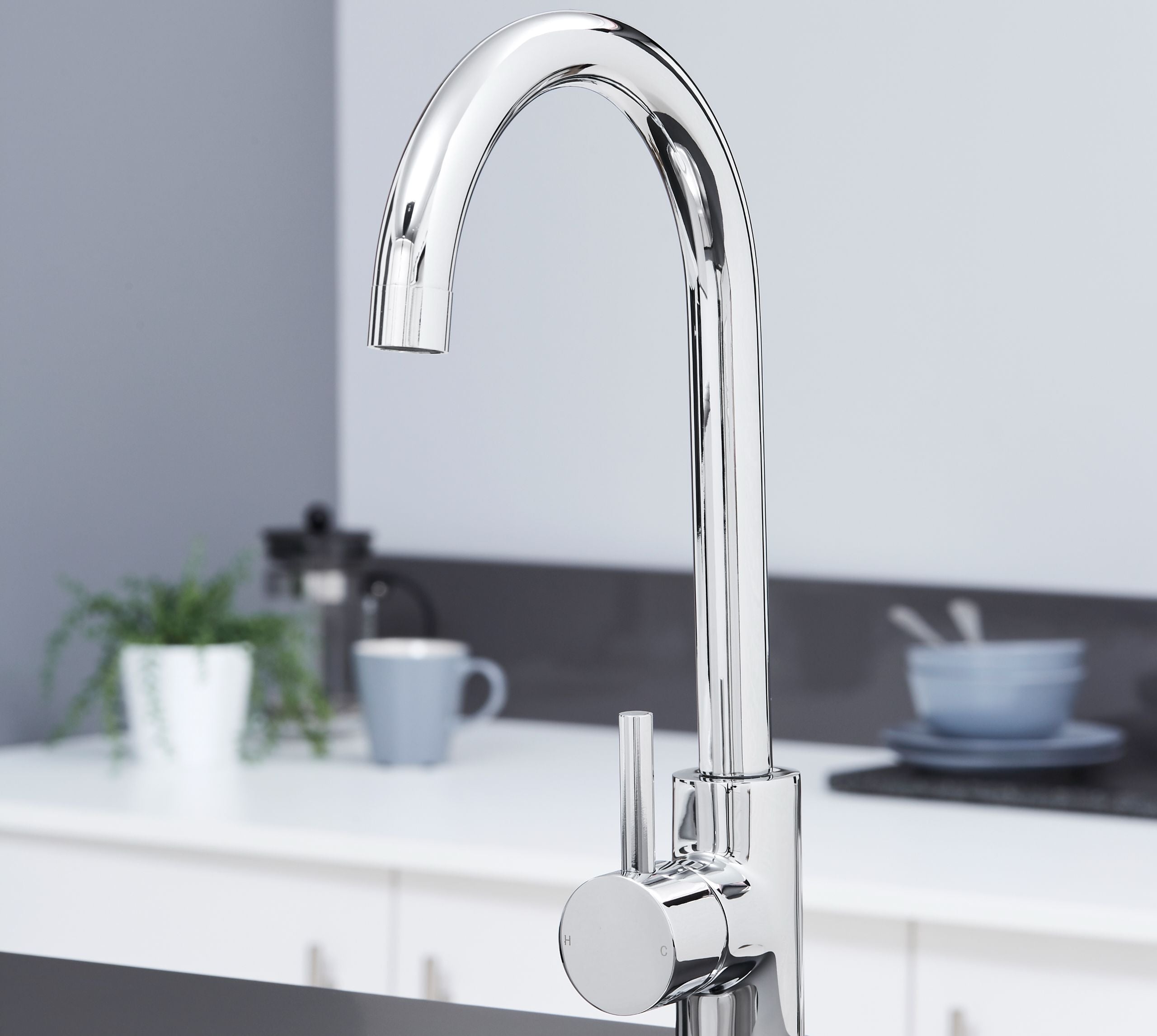 Geardine Kitchen Tap Chrome