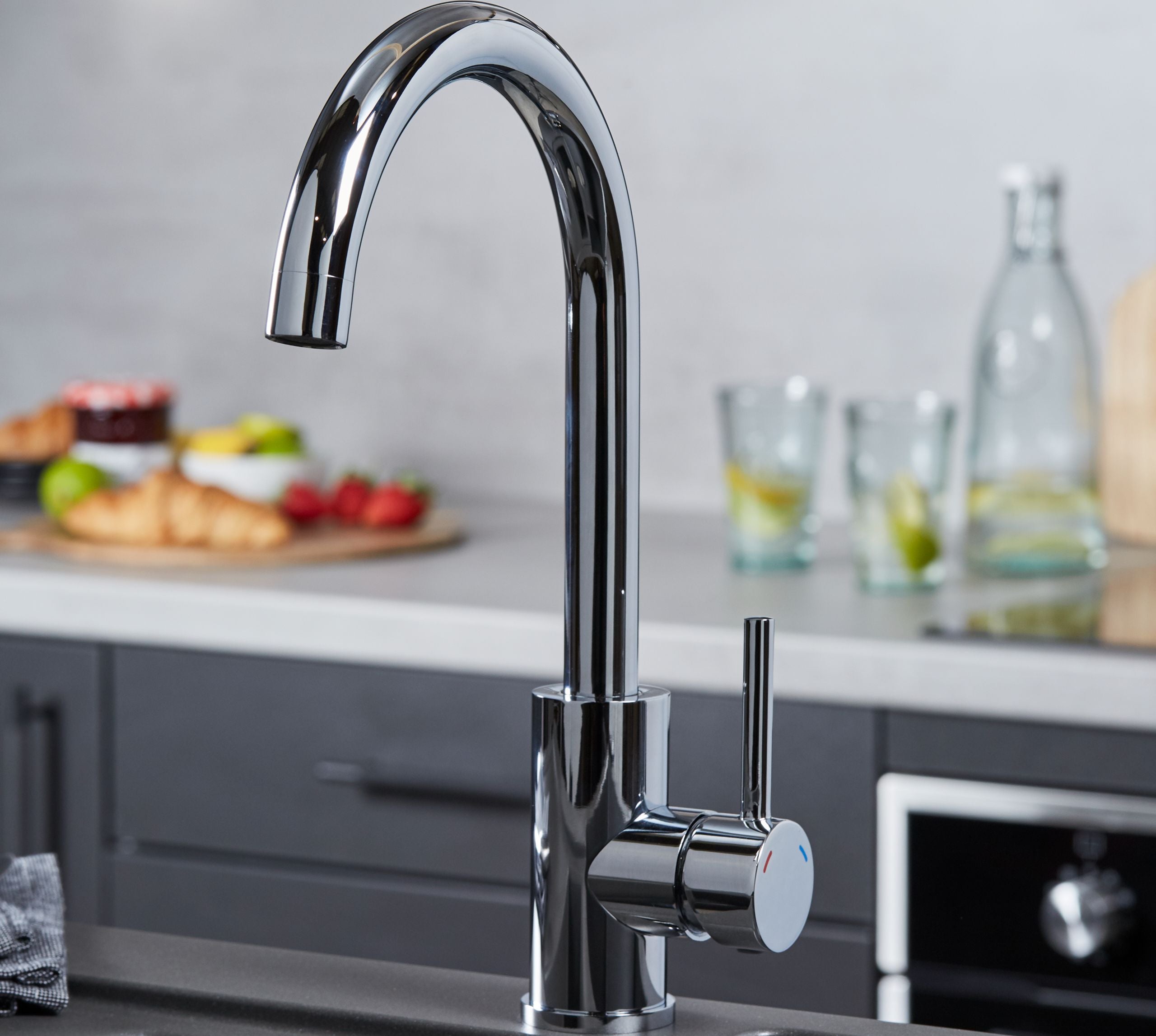 Geardine Kitchen Tap Chrome