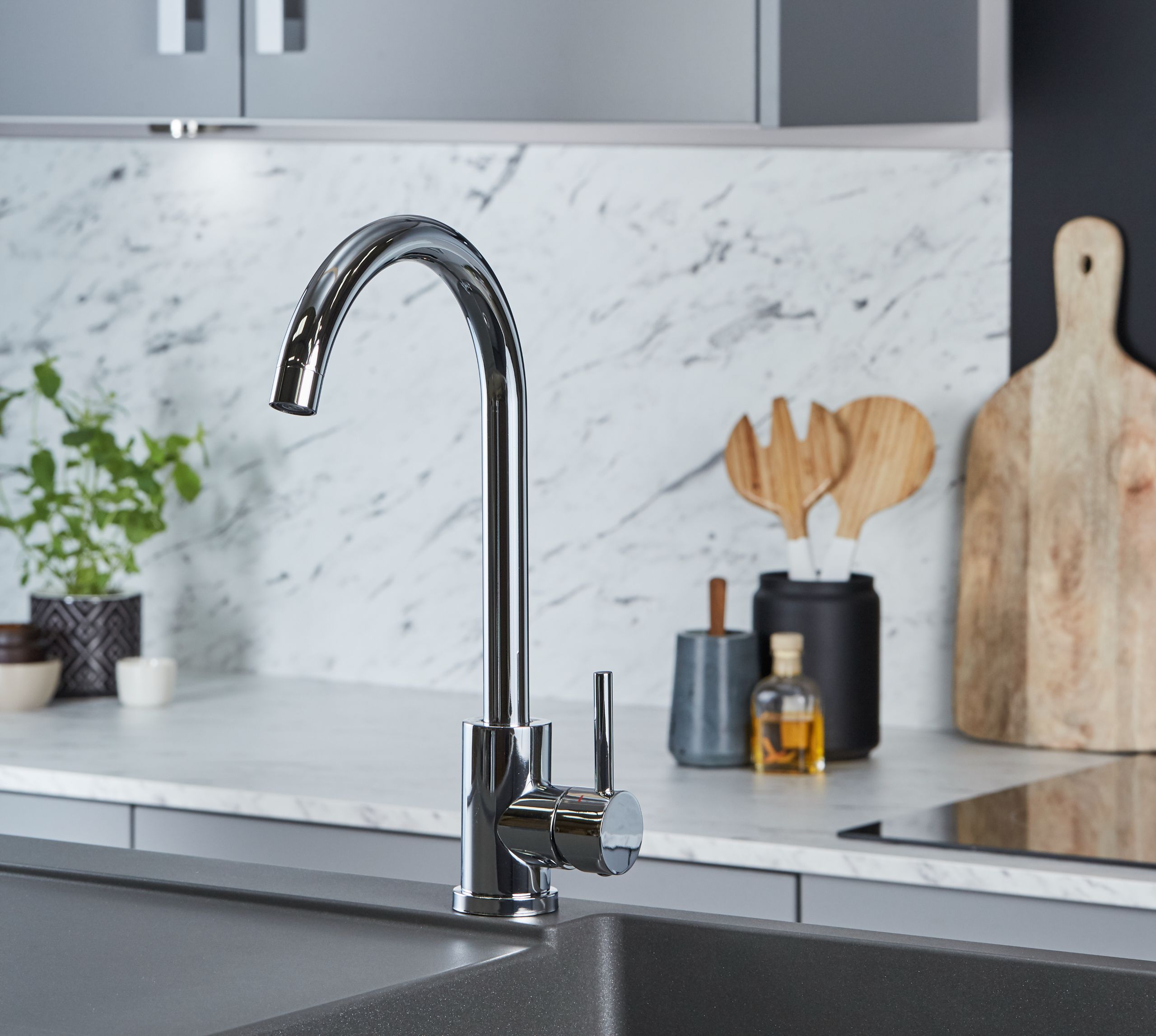 Geardine Kitchen Tap Chrome
