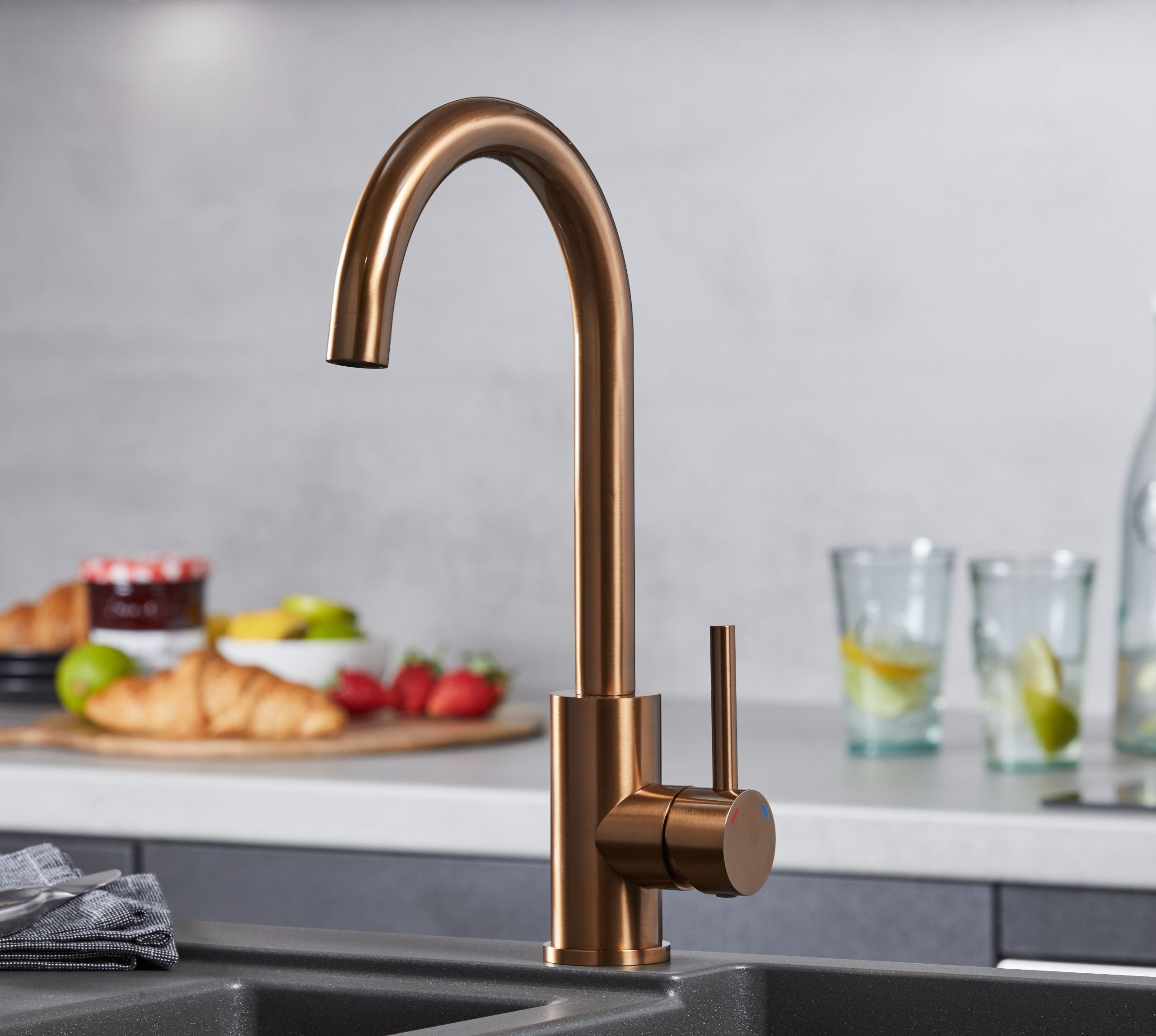 Geardine Kitchen Tap Copper