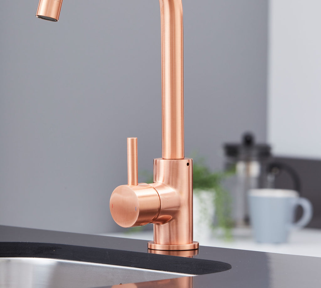 Geardine Kitchen Tap Copper