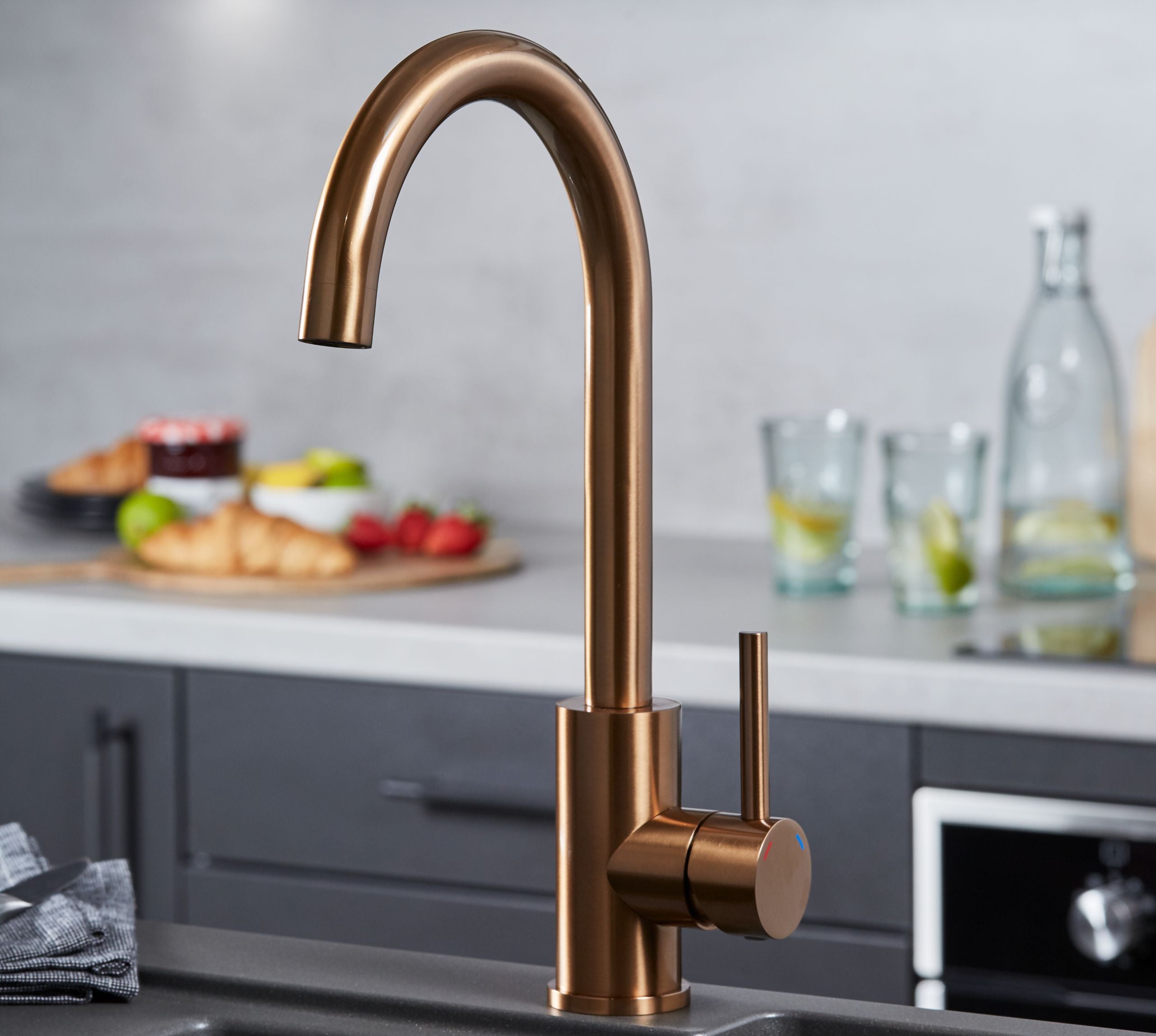 Geardine Kitchen Tap Copper
