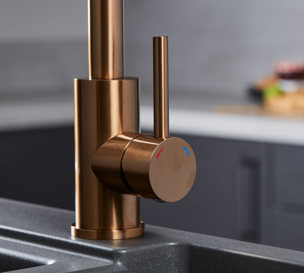 Geardine Kitchen Tap Copper