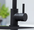 Geardine D Shape Kitchen Tap Matt Black
