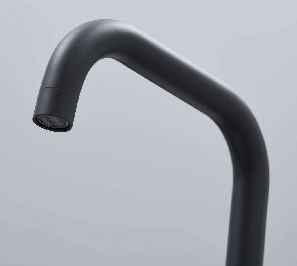 Geardine D Shape Kitchen Tap Matt Black
