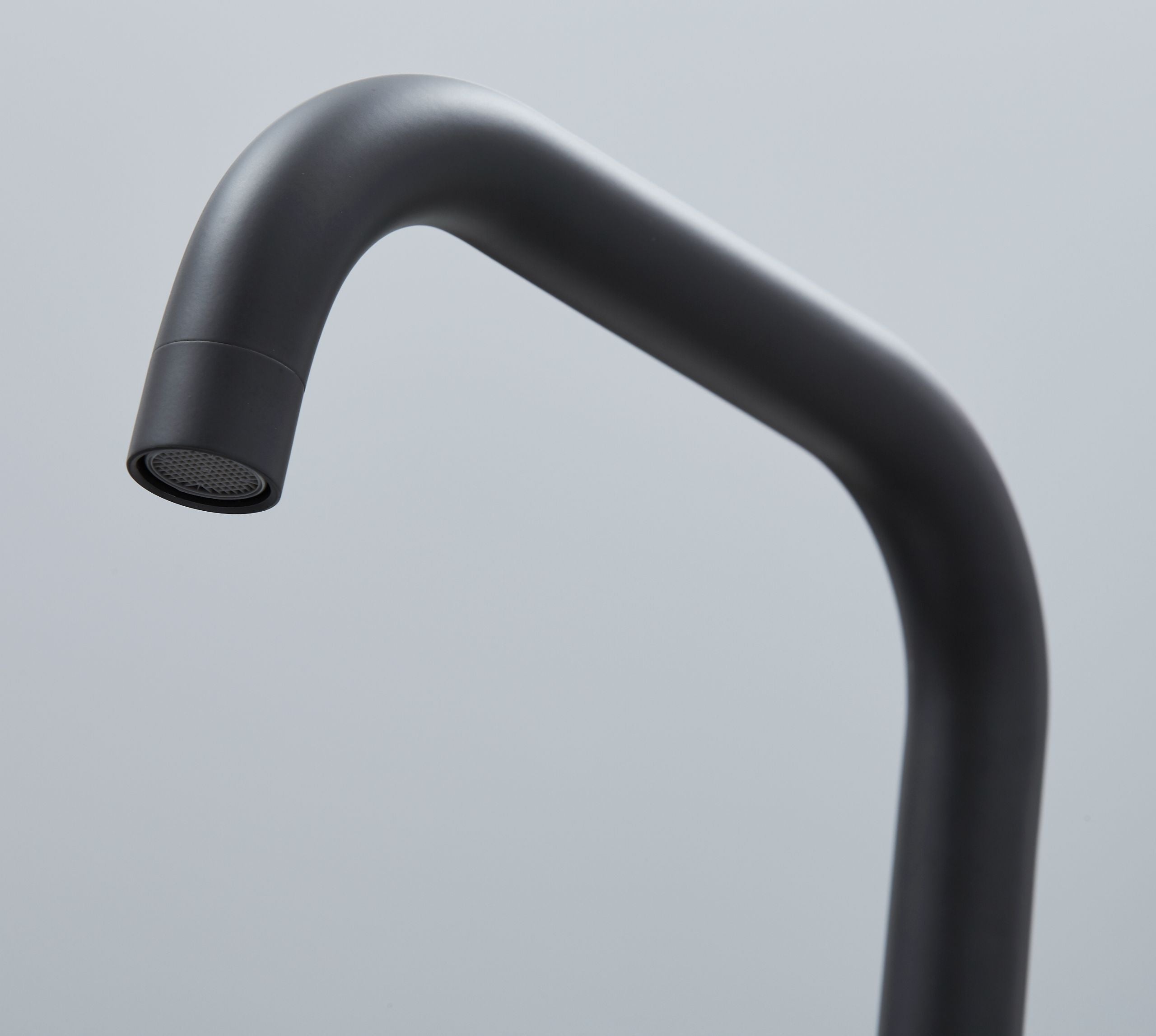 Geardine D Shape Kitchen Tap Matt Black