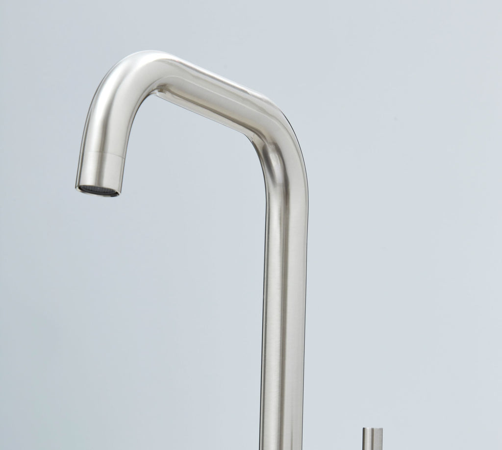 Geardine D Shape Kitchen Tap Brushed Nickel