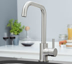 Geardine D Shape Kitchen Tap Brushed Nickel
