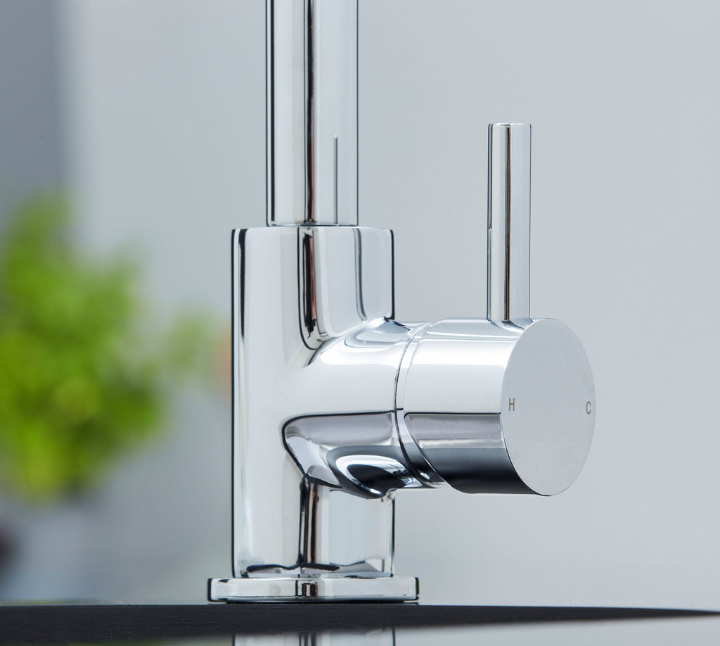 Geardine D Shape Kitchen Tap Chrome