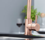 Geardine D Shape Kitchen Tap Copper