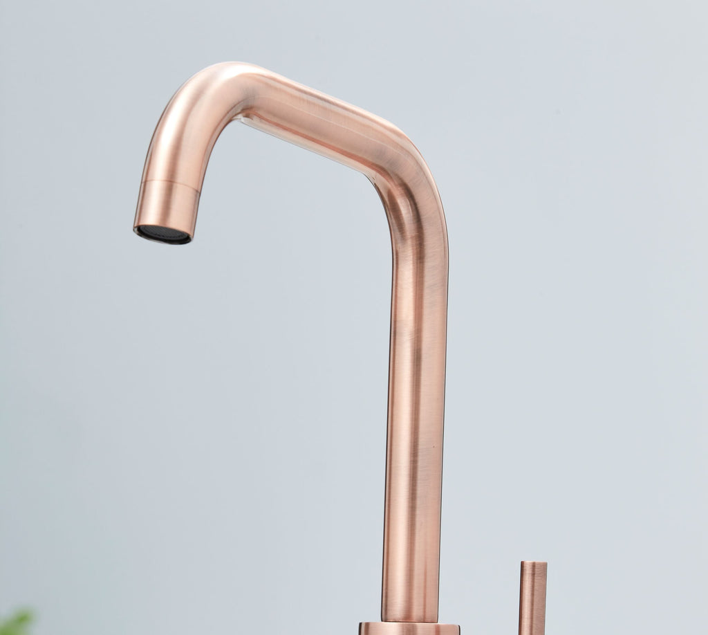 Geardine D Shape Kitchen Tap Copper