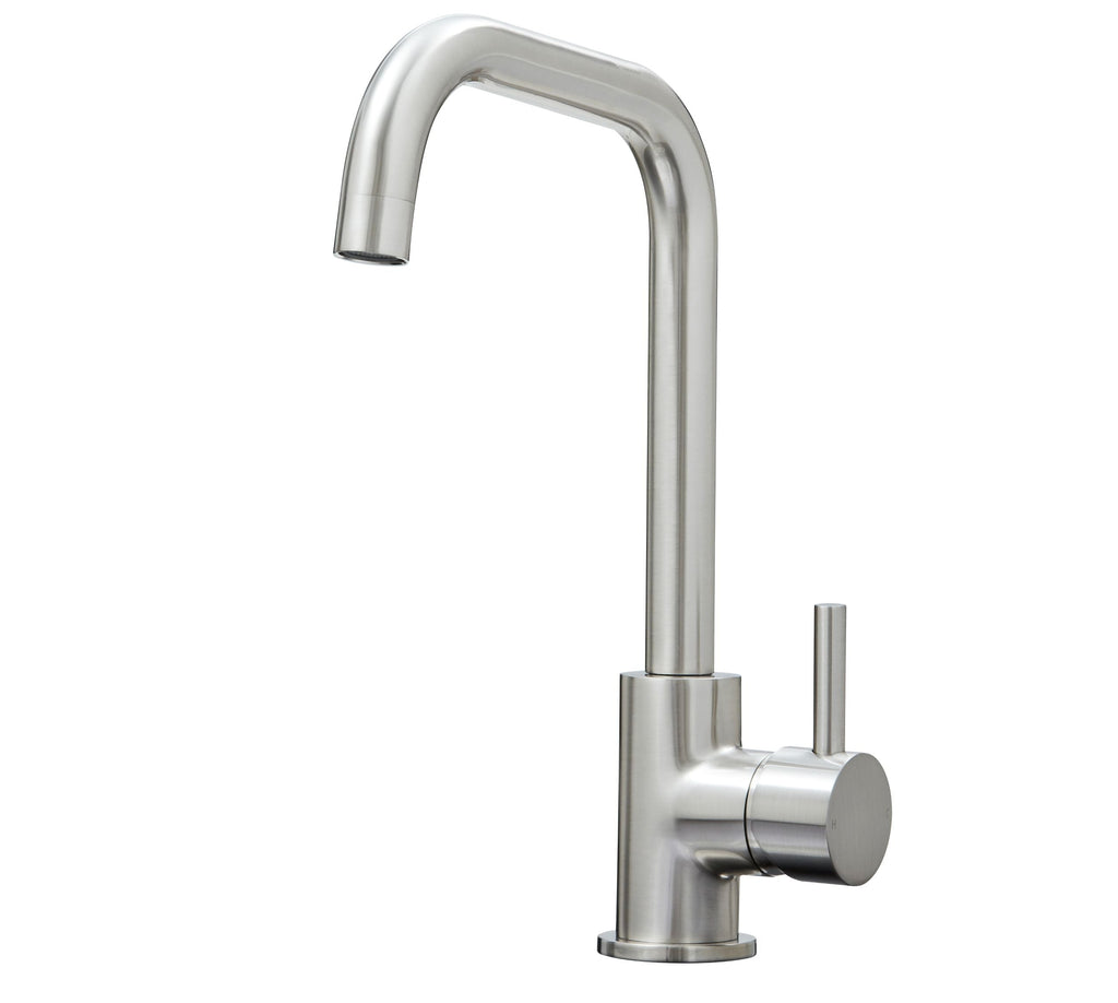 Geardine D Shape Kitchen Tap Brushed Nickel