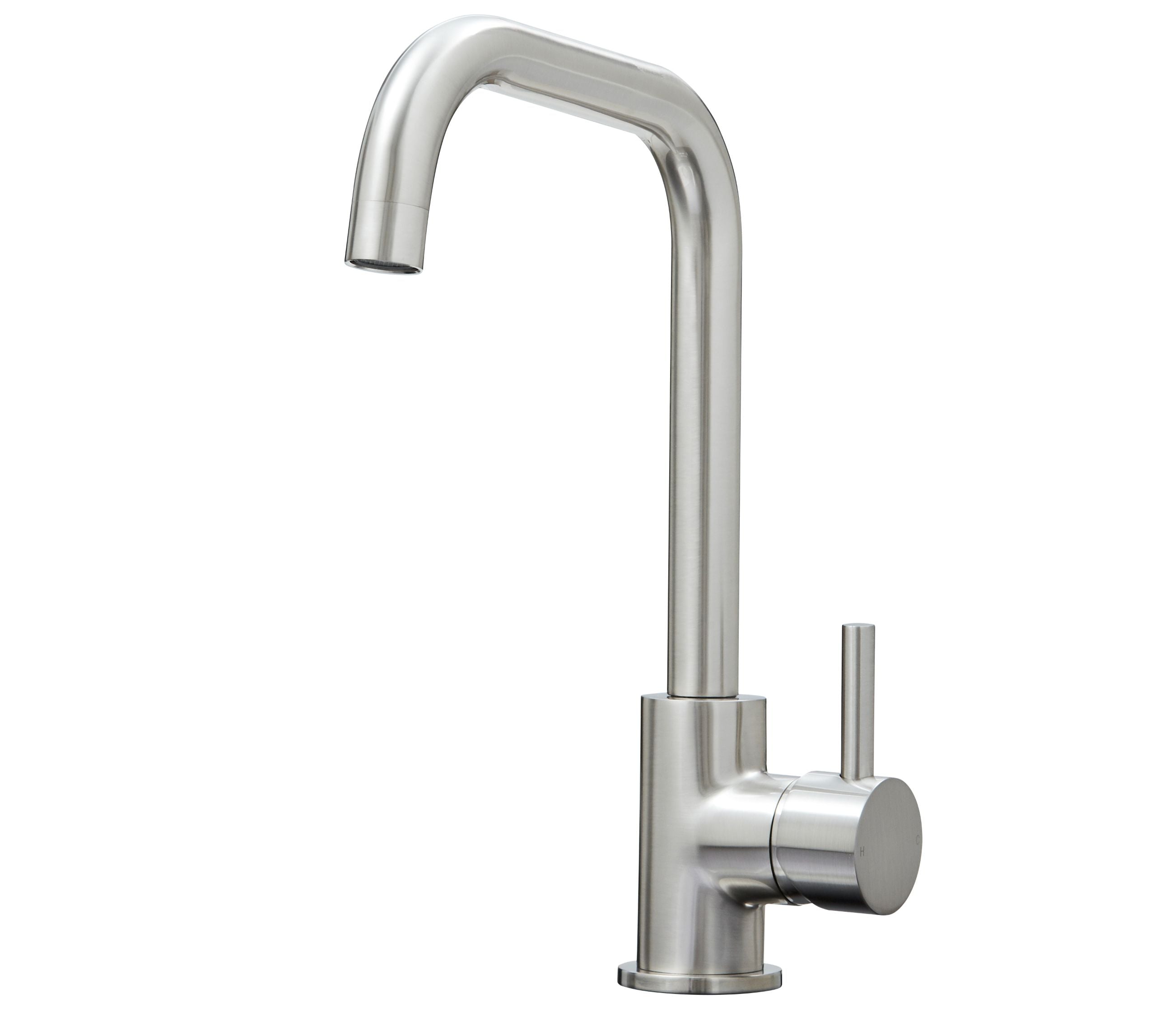 Geardine D Shape Kitchen Tap Brushed Nickel
