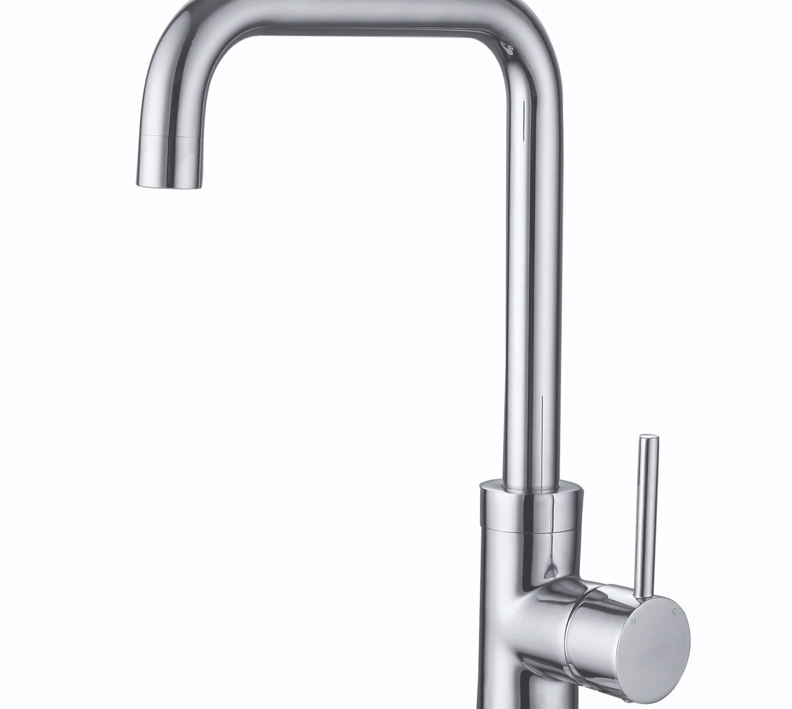 Geardine D Shape Kitchen Tap Chrome