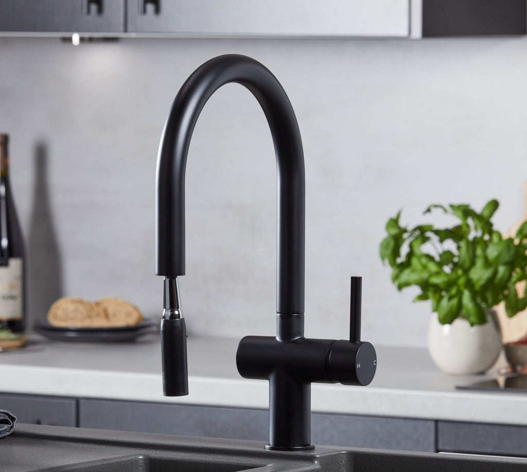 Austin Kitchen Tap Matt Black