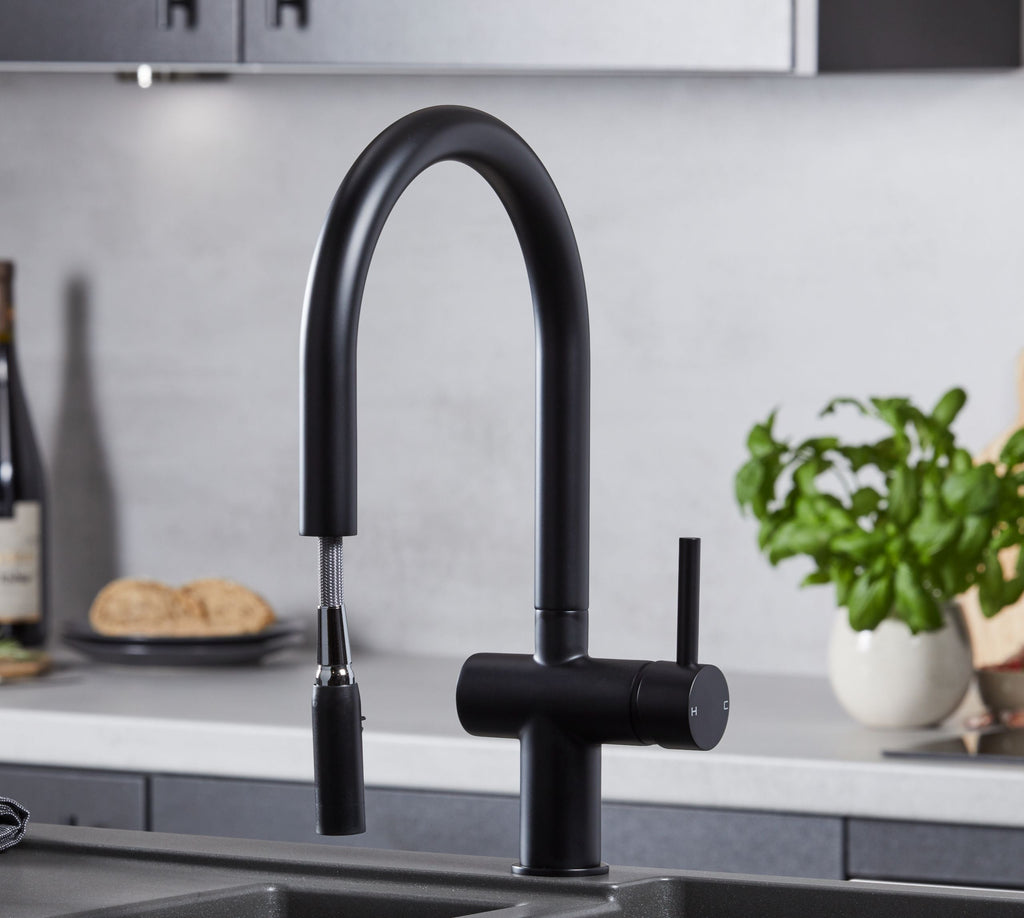 Austin Kitchen Tap Matt Black