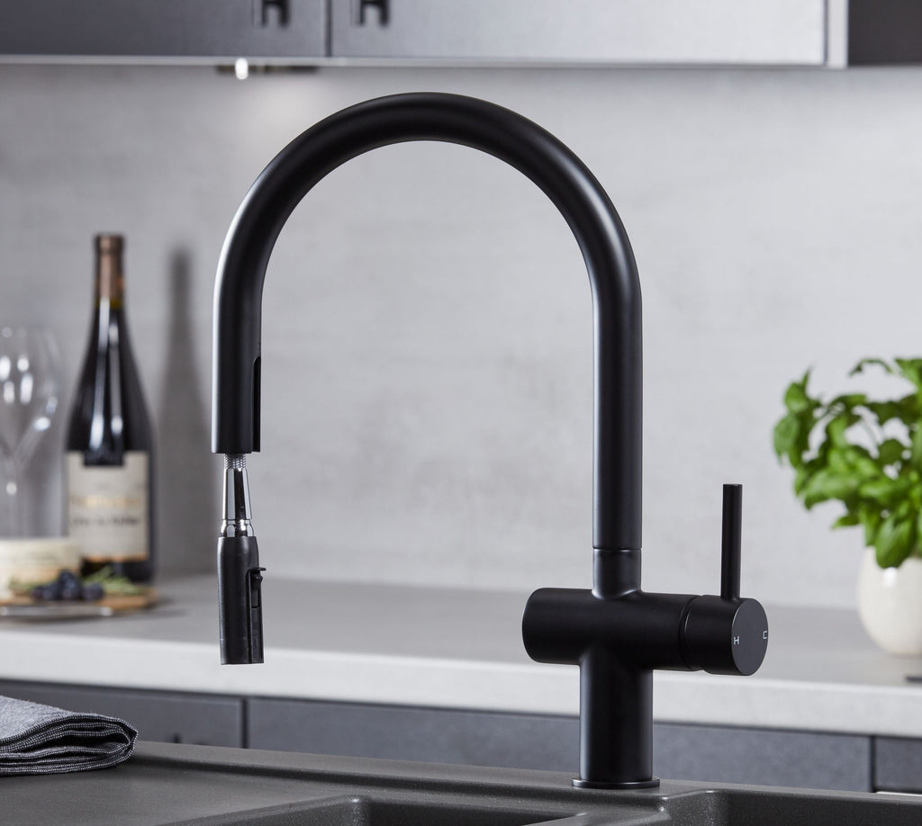 Austin Kitchen Tap Matt Black