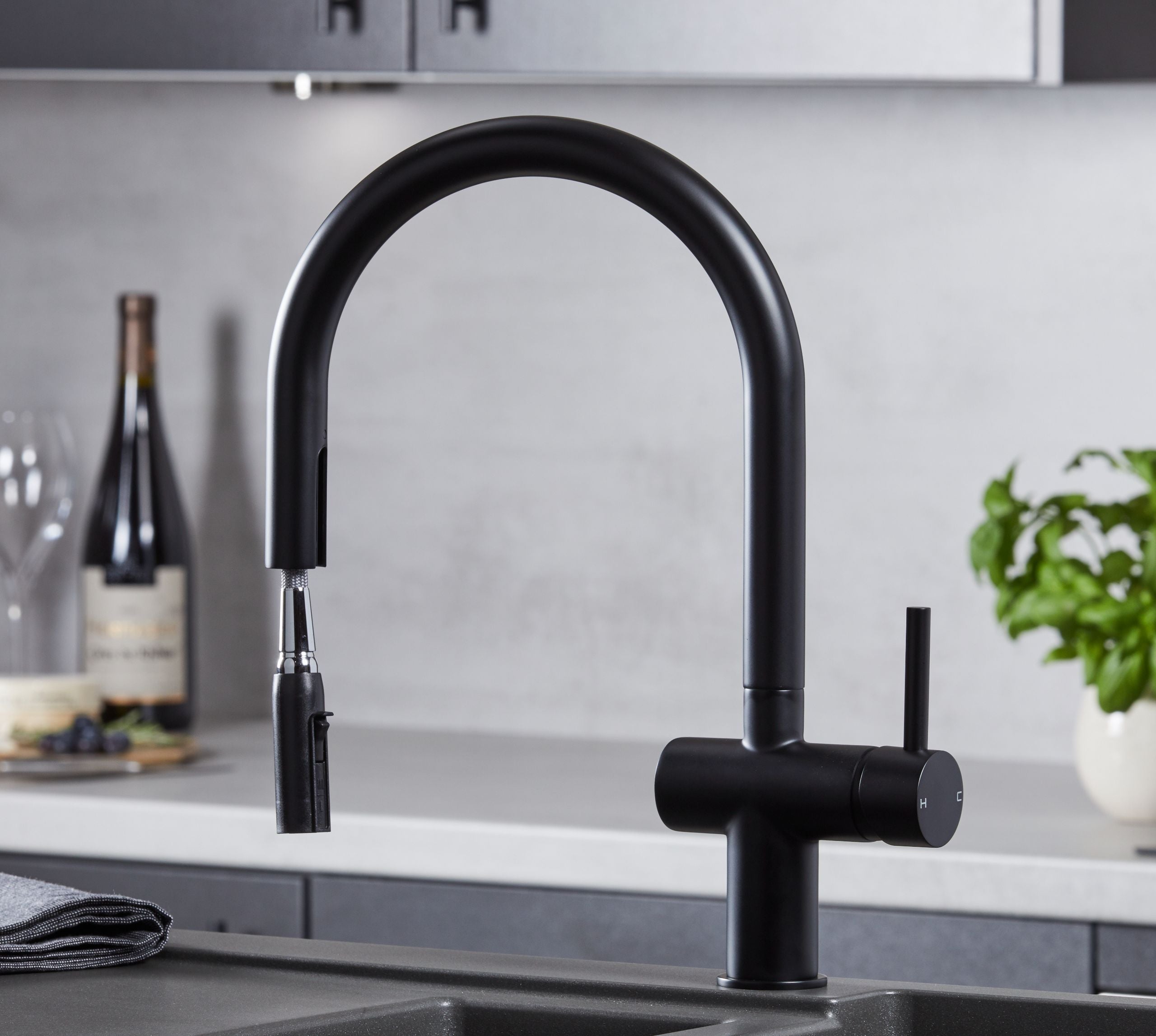 Austin Kitchen Tap Matt Black